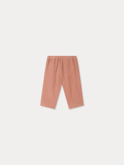 Dandy pink baby pants in organic cotton