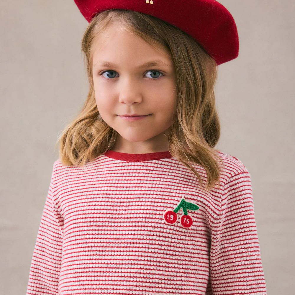 ボンポワン オンラインストア | Bonpoint ボーダー ロングスリーブTシャツ 