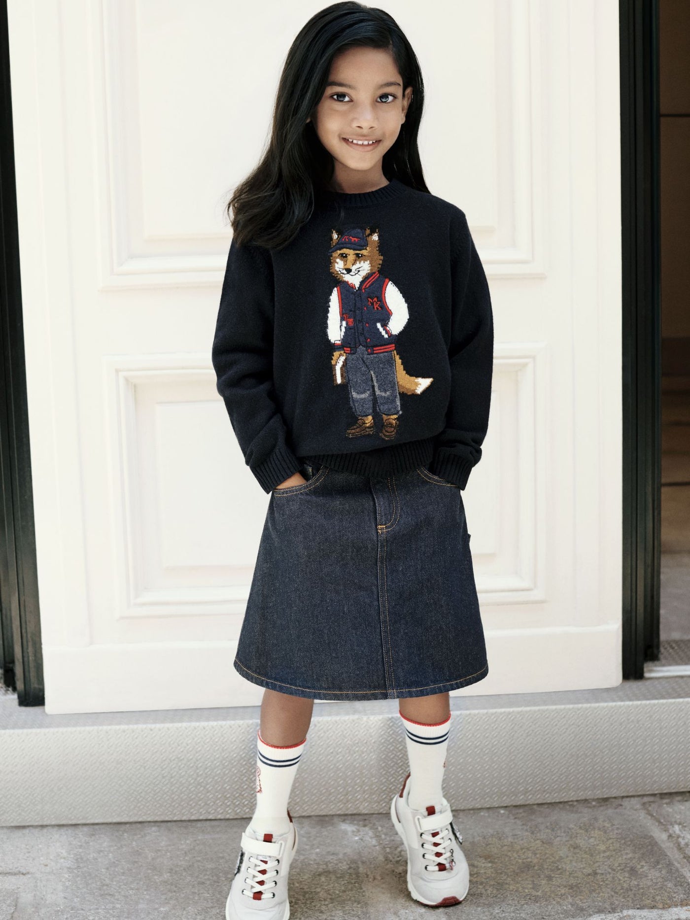 Bonpoint x Maison Kitsuné フォックスウールセーター