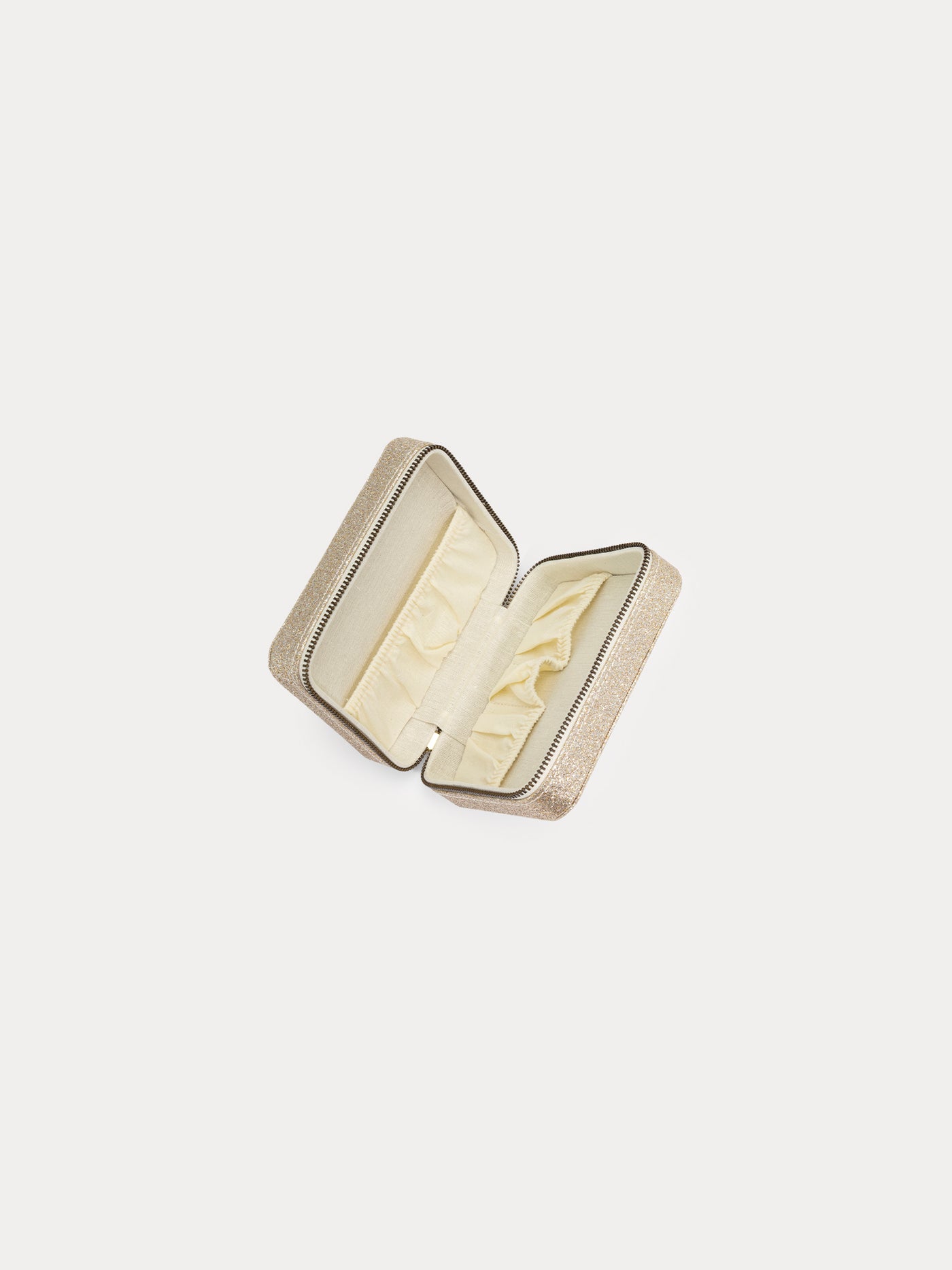 Square glitter pouch