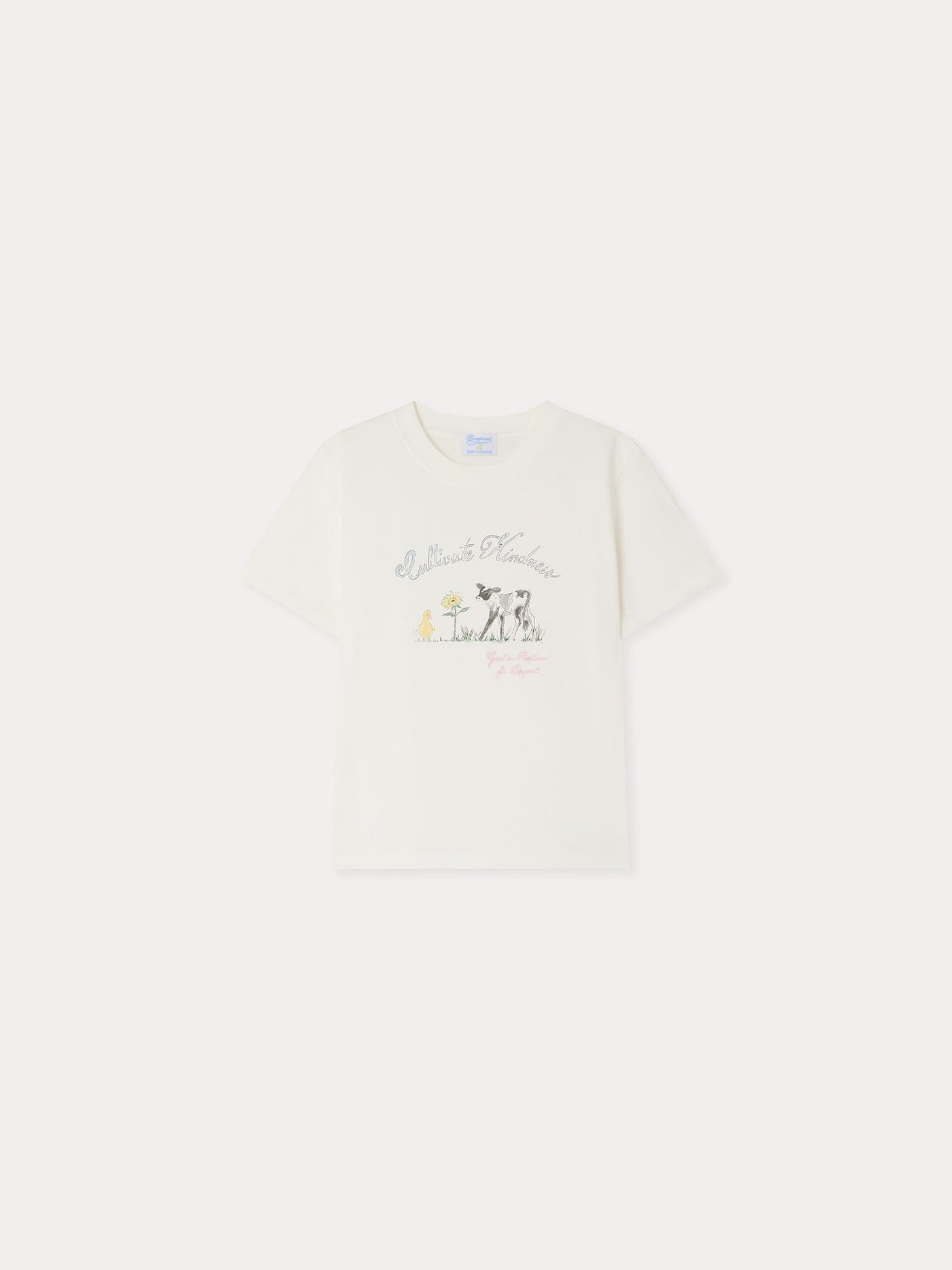 Bonpoint x Guest in Residence ハンドドローイング ユニセックス オーガニックコットンTシャツ