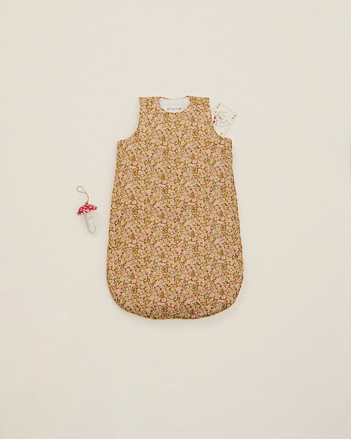 リバティ生地のスリーピングバッグ<br>185 €