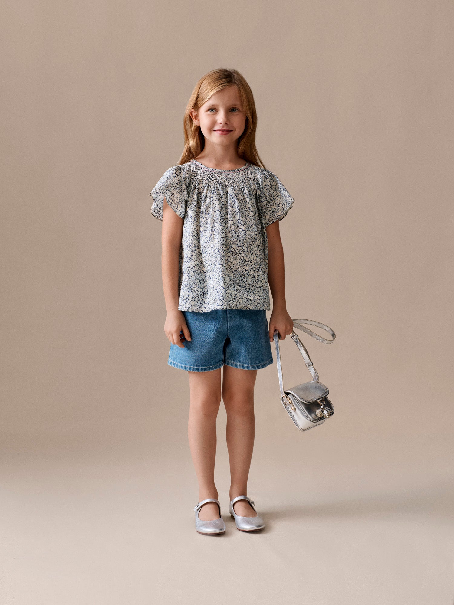 Girl - Liberty Fabric Blouse | Bonpoint • ボンポワン公式オンライン