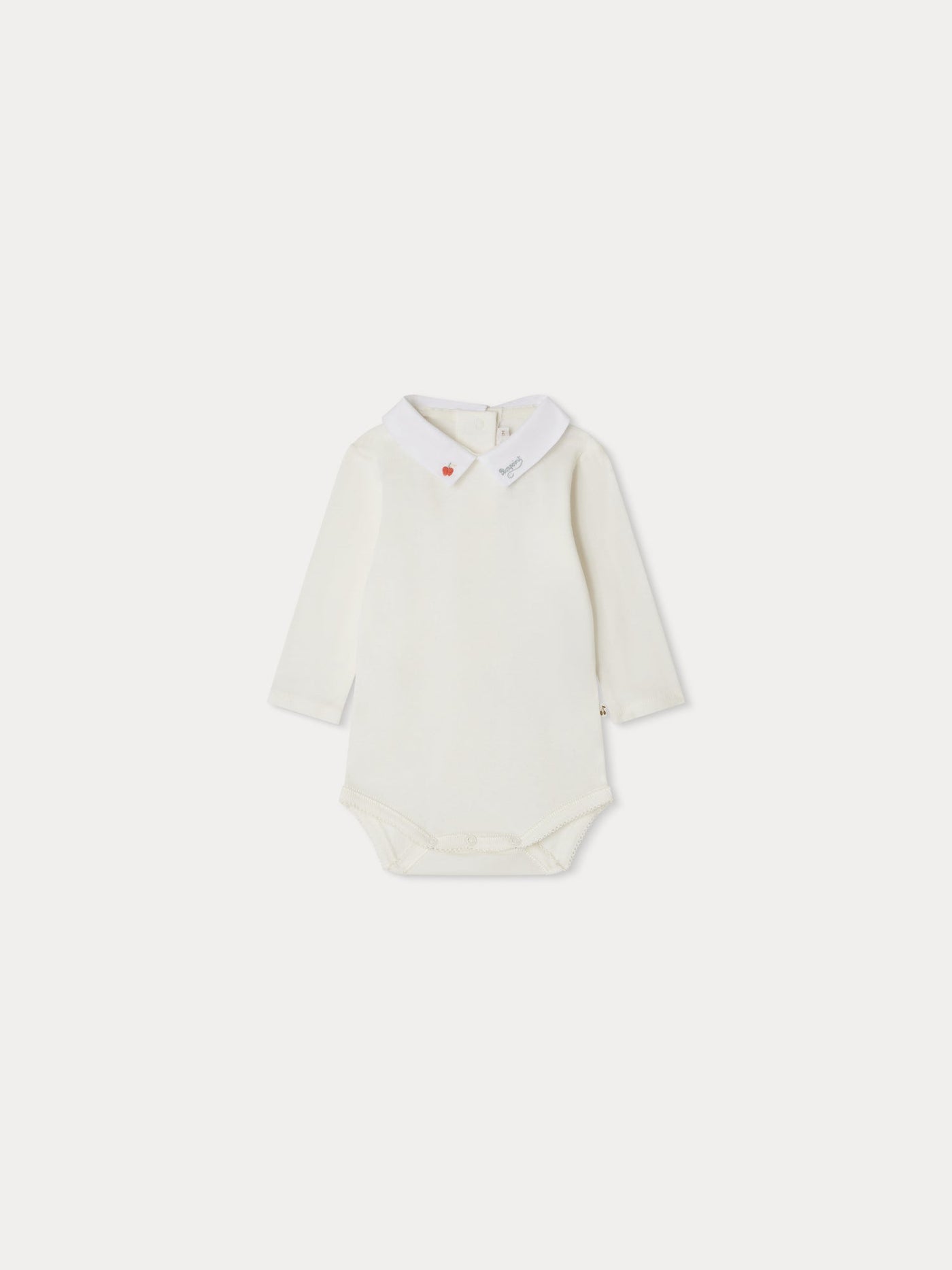 Septembre bodysuit with red embroidery