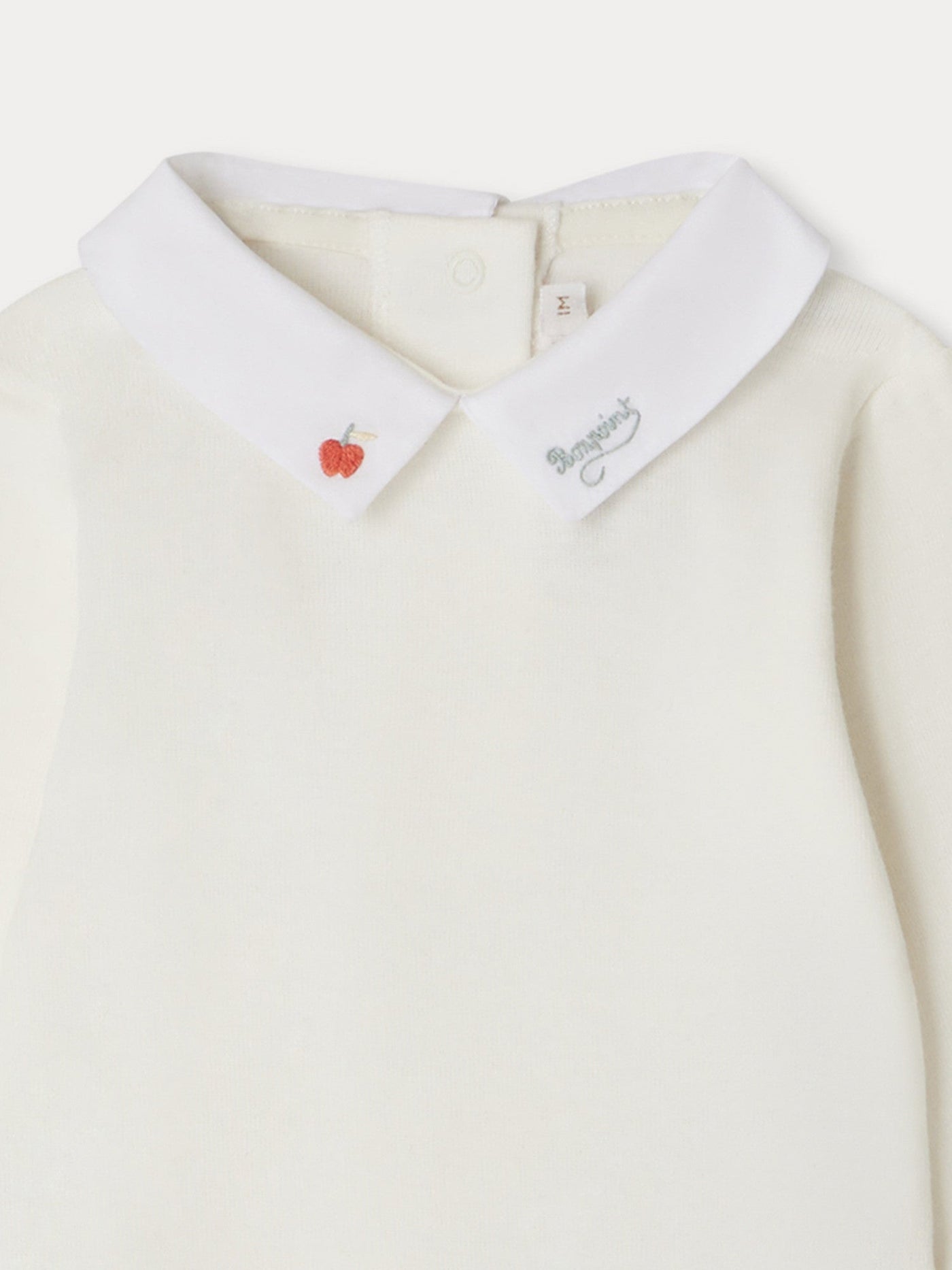 Septembre bodysuit with red embroidery