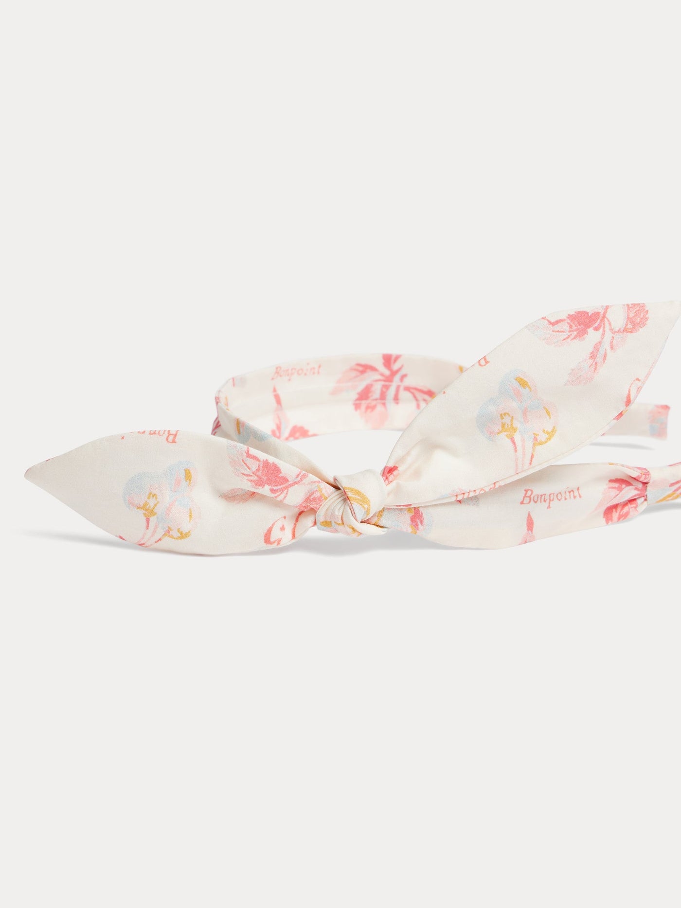 Lorette cherry print headband in organic cotton