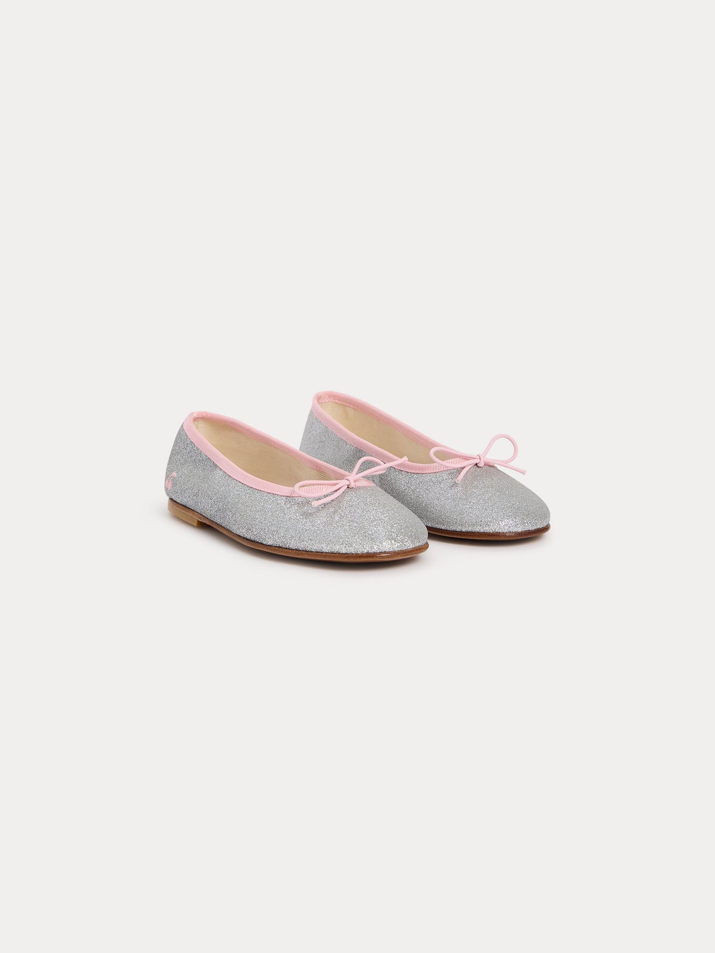 Lisa ballerina flats with silver sequins
