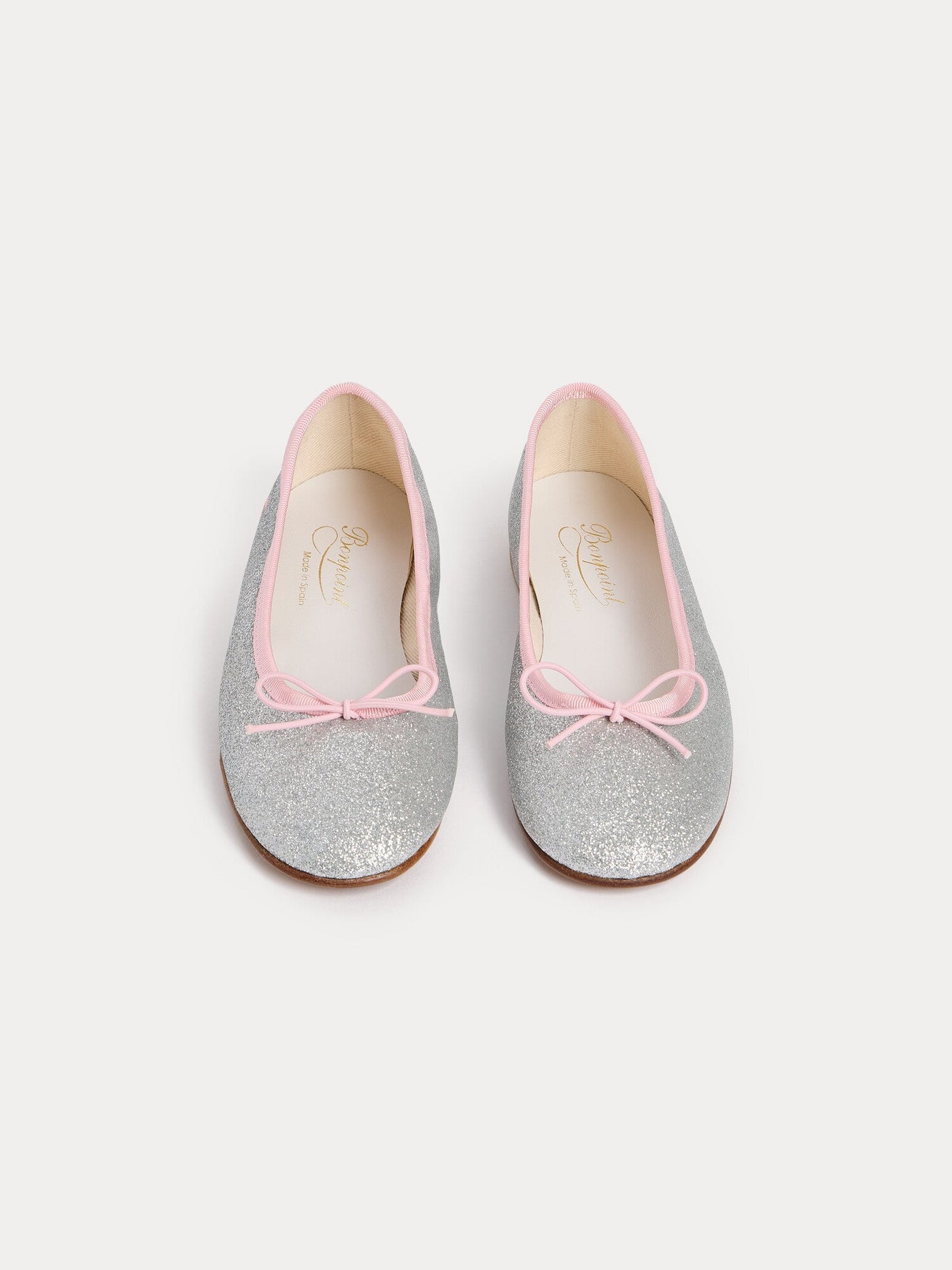 Lisa ballerina flats with silver sequins