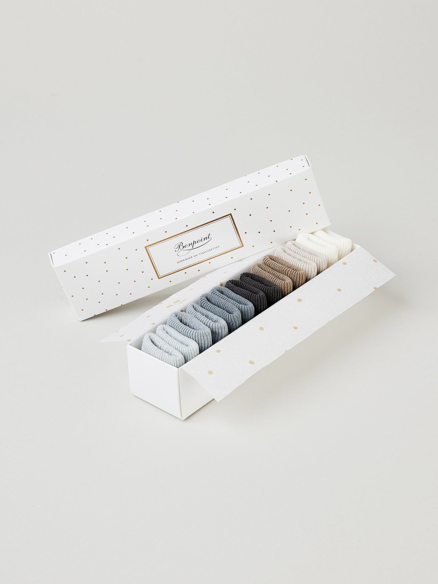 Blue cotton weekly sock set