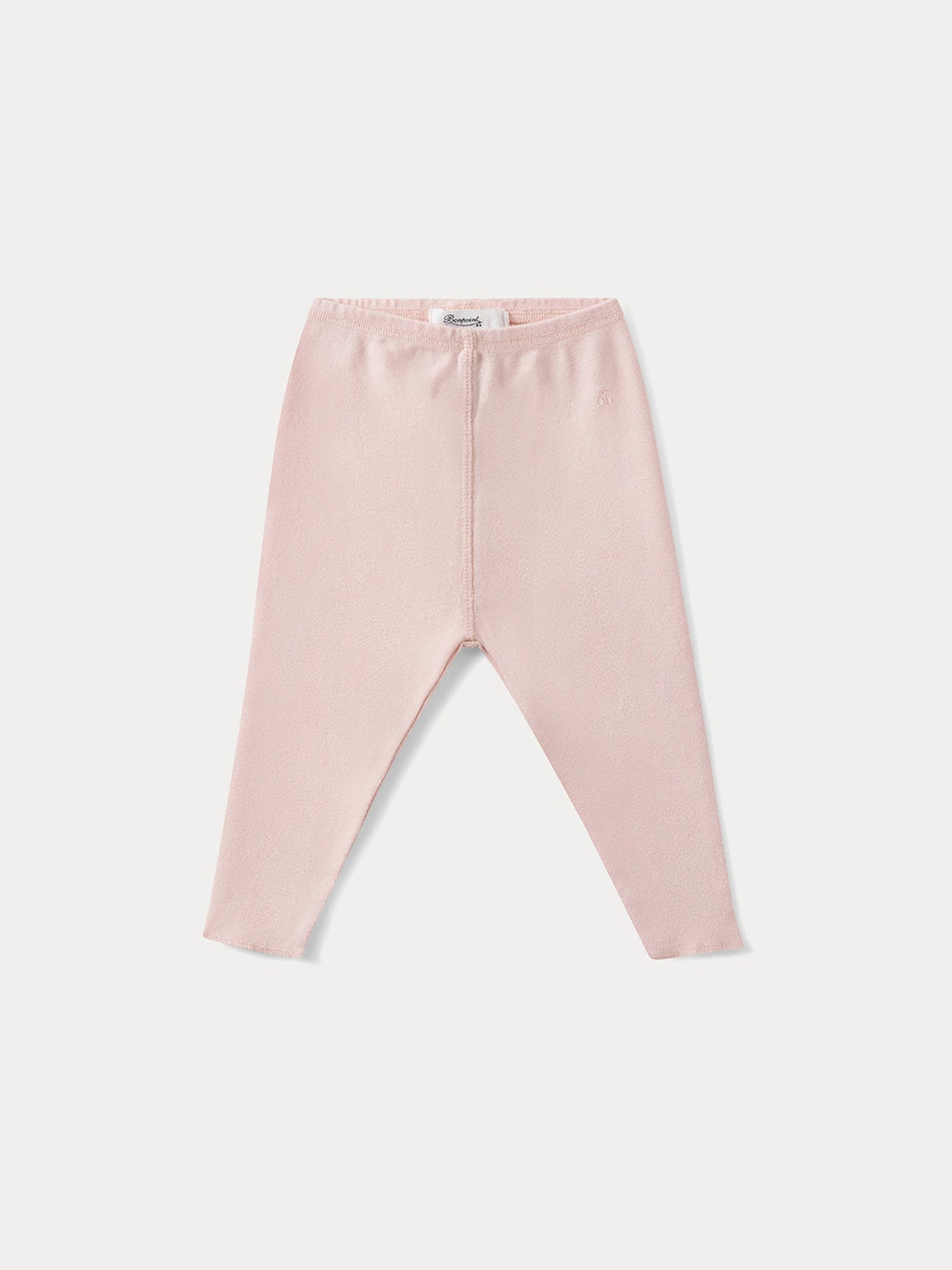 Baby leggings in pink organic cotton