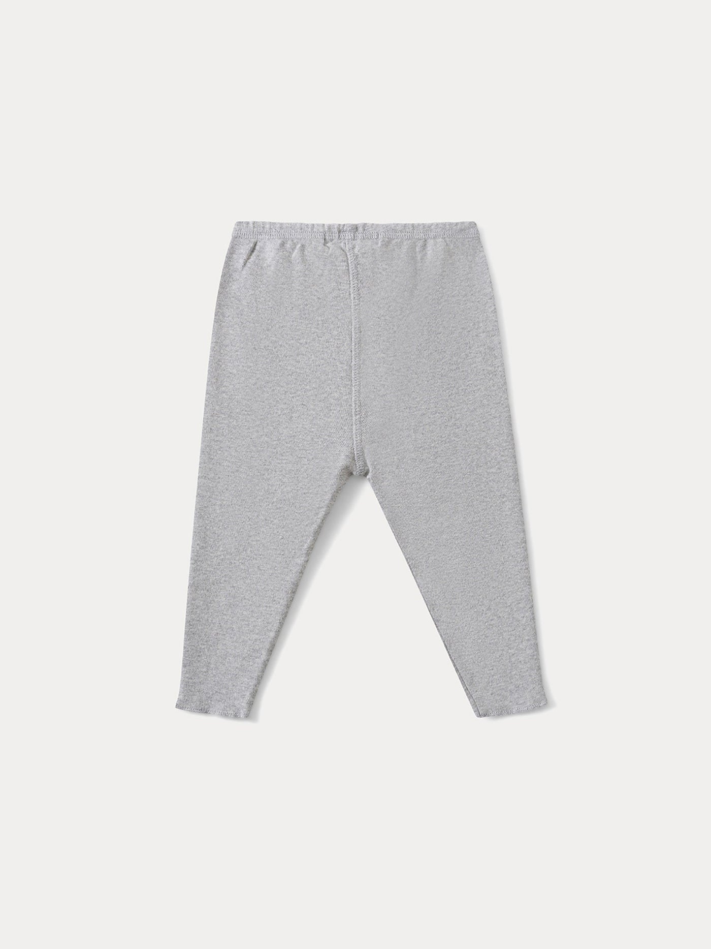 Baby leggings in grey organic cotton