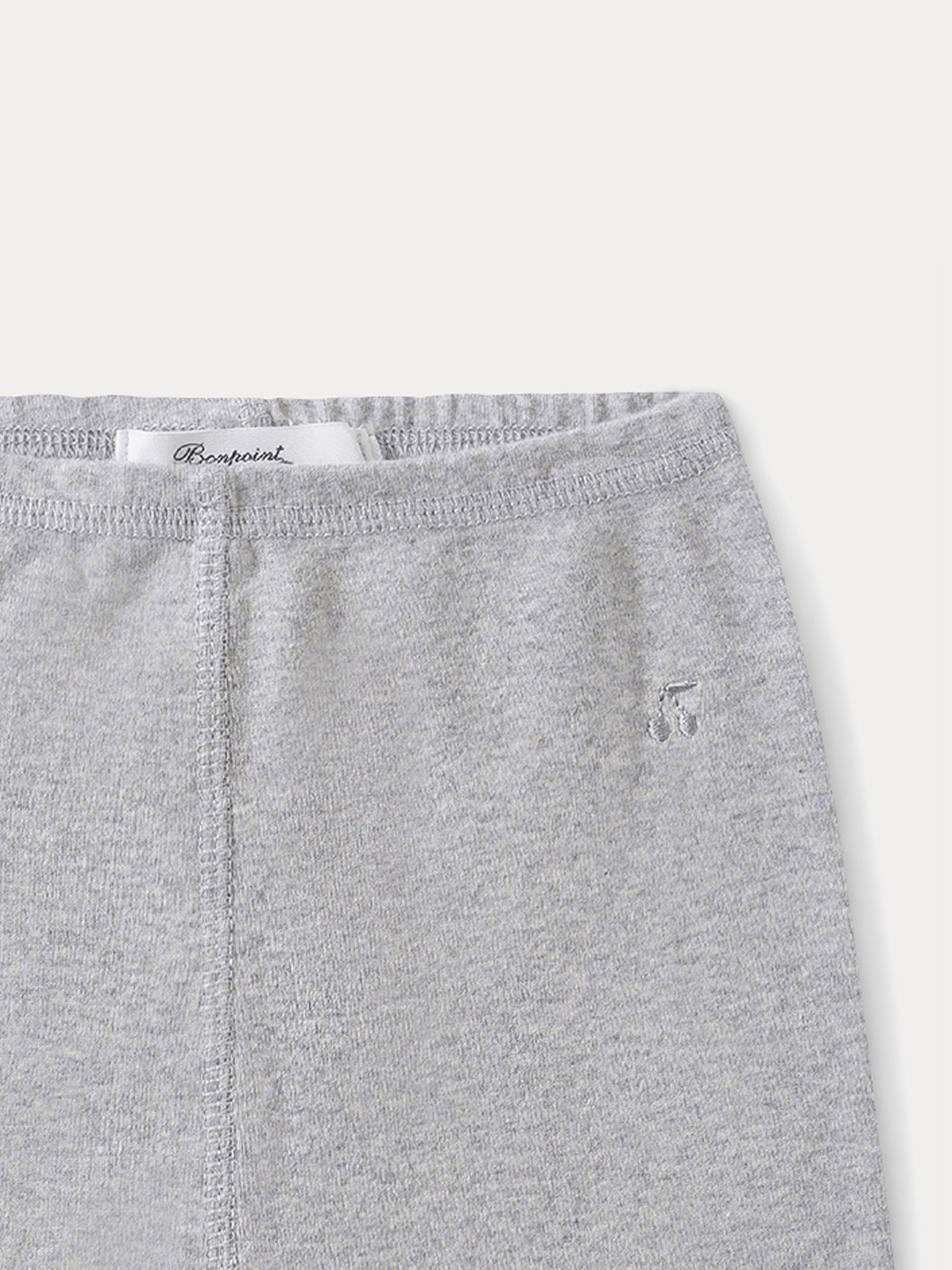 Baby leggings in grey organic cotton