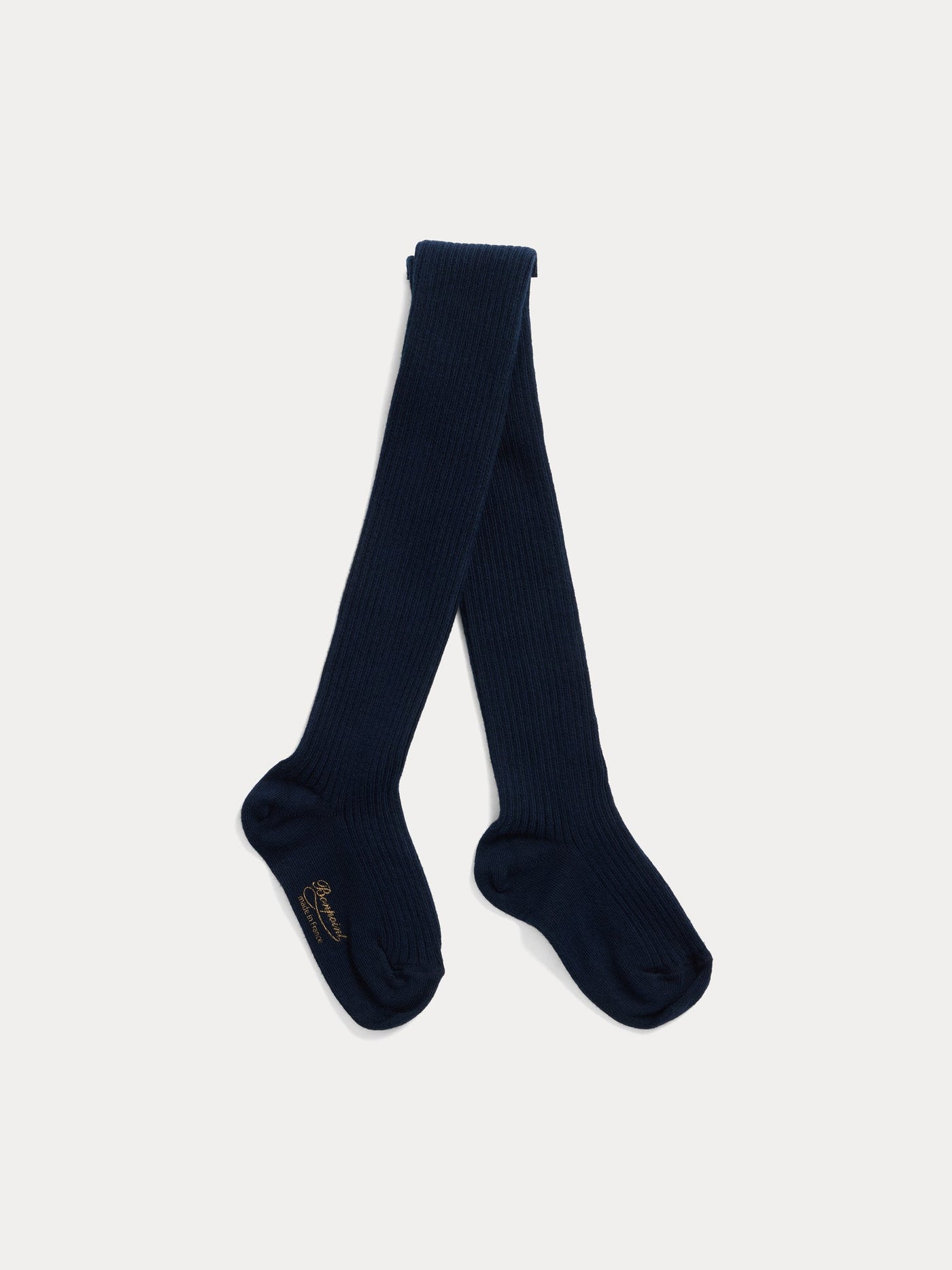 Cotton tights in navy