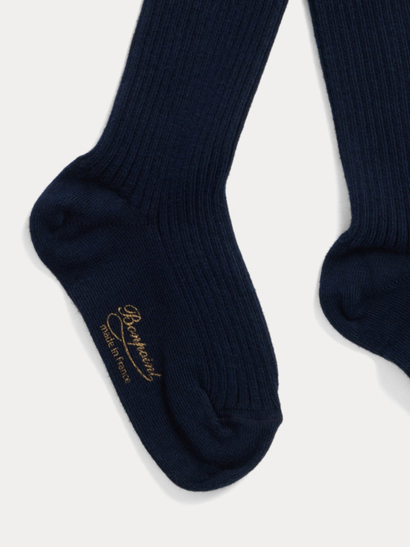 Cotton tights in navy