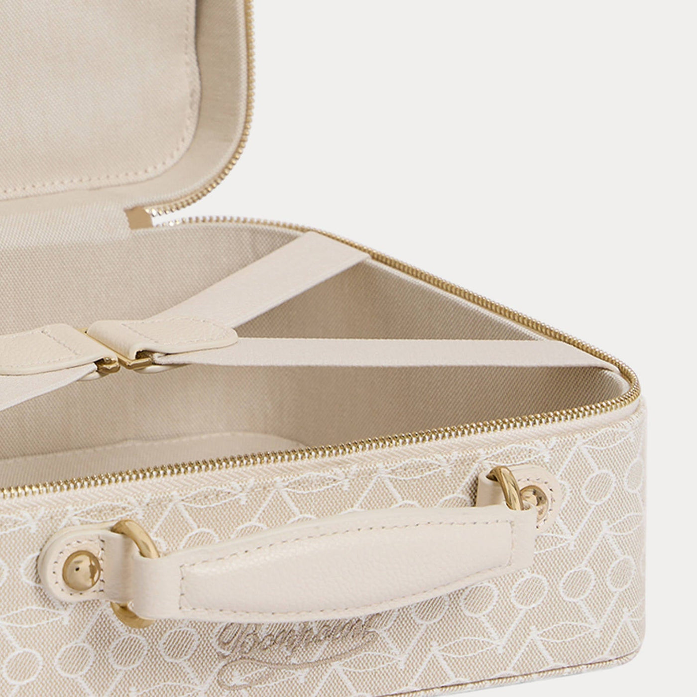 Medium Dalva suitcase with woven cherry motif in cotton