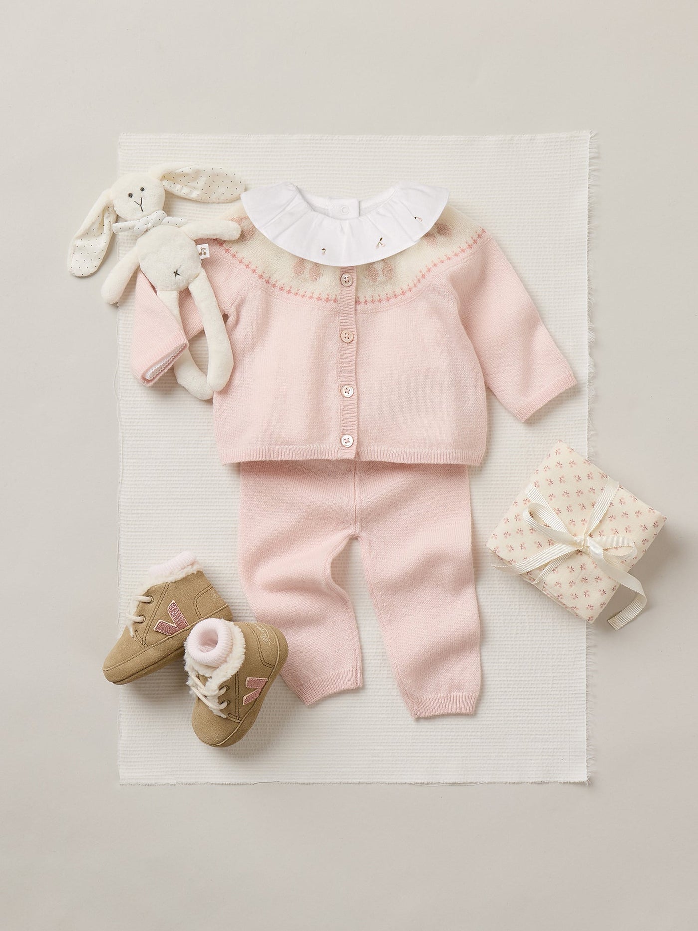 April hand-embroidered bodysuit in organic cotton