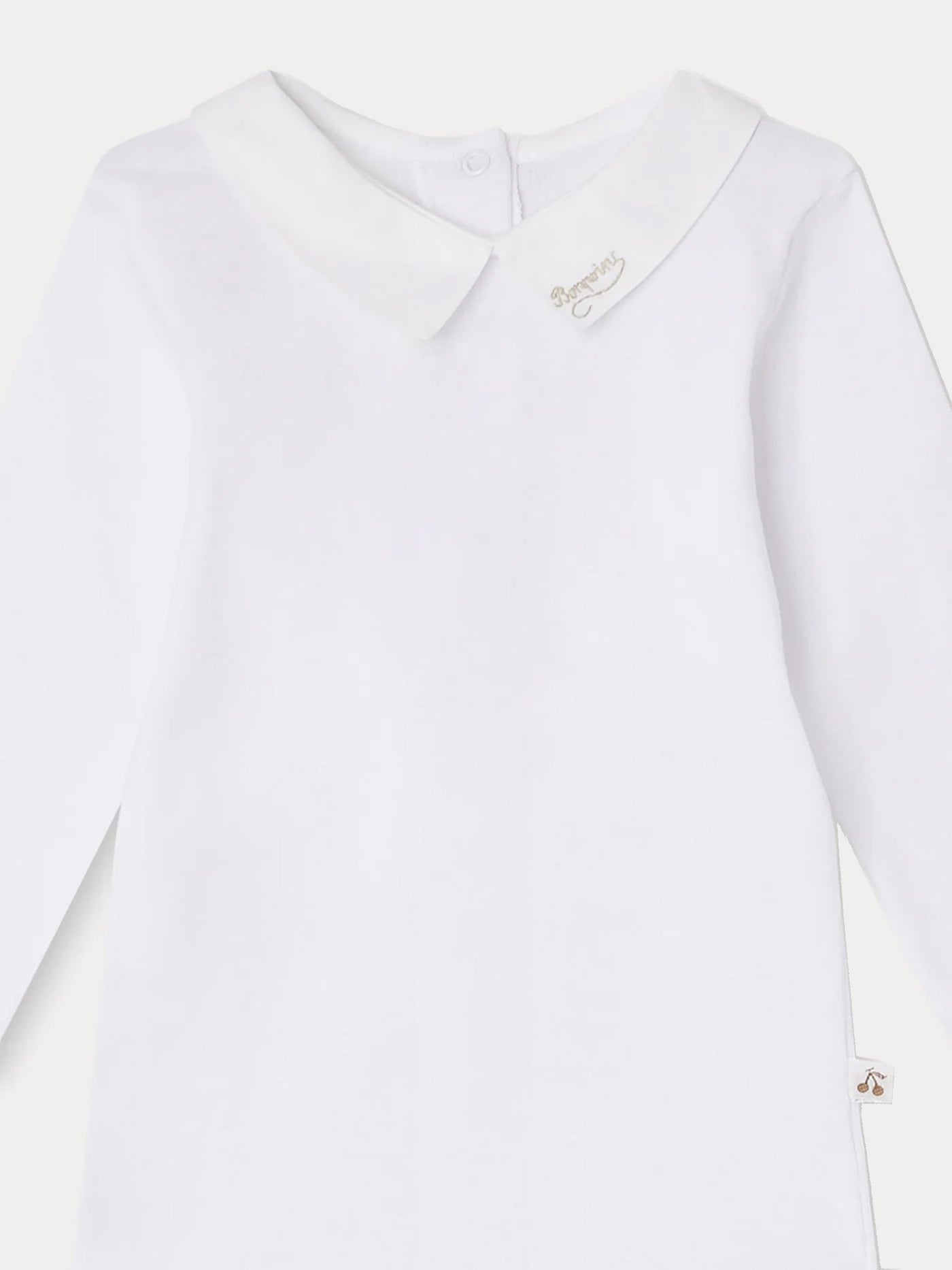 Septembre hand-embroidered bodysuit in organic cotton