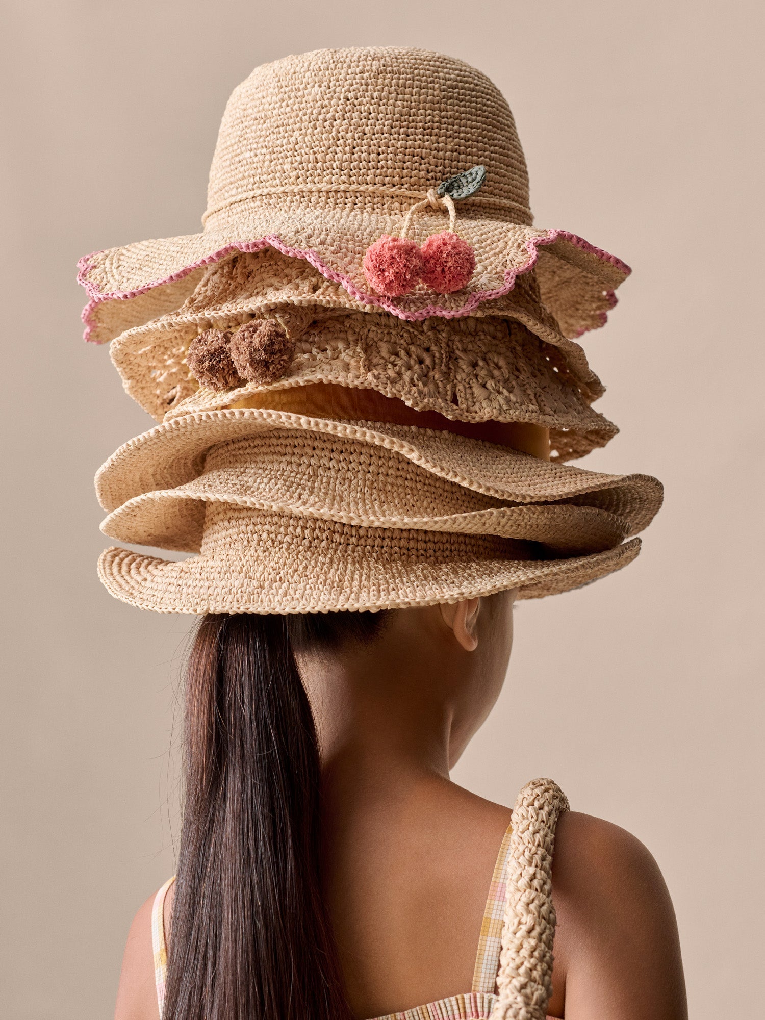 Lila hand-braided sun hat • ボンポワン公式オンラインストア | BONPOINT