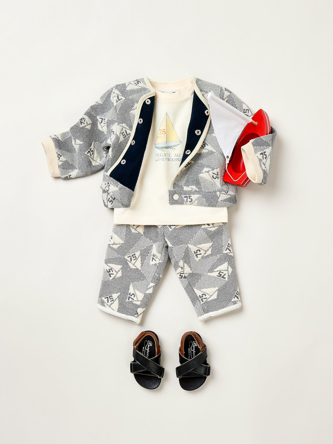 Elvin joggers in jacquard fleece