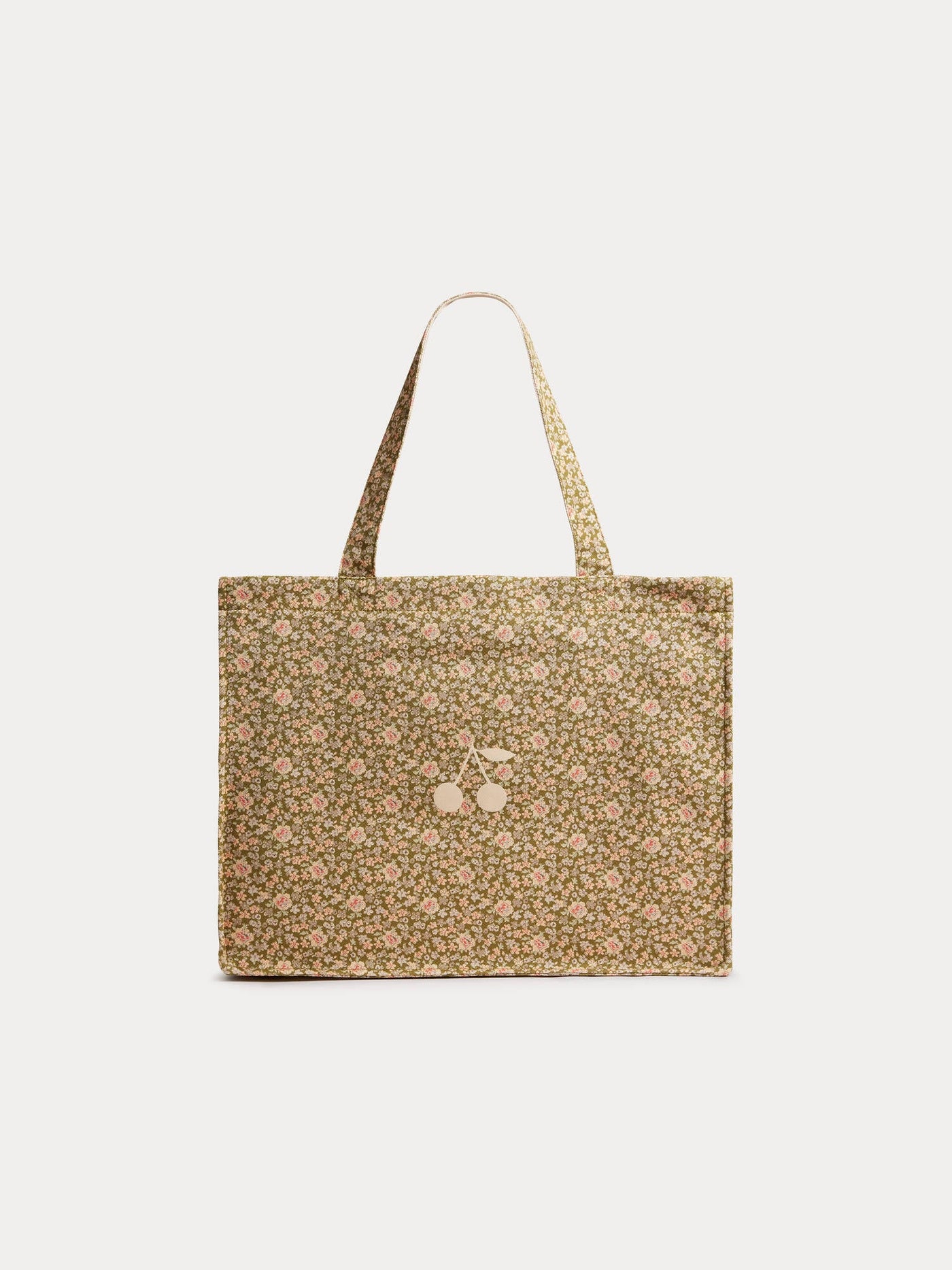 花柄 リバーシブルトートバッグ