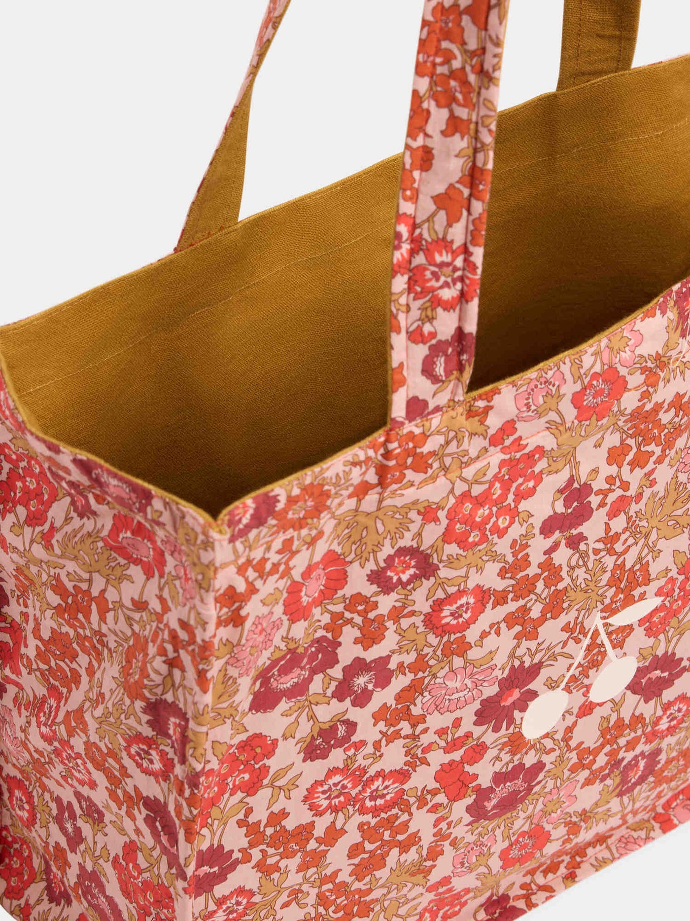 Emiko reversible tote bag in Liberty organic cotton fabric