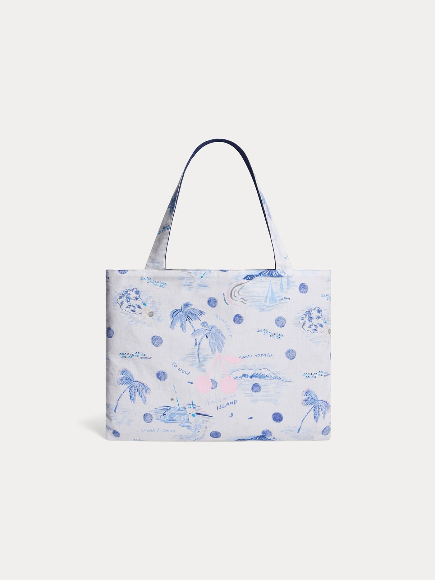 Nolybag reversible tote bag with Iceland print