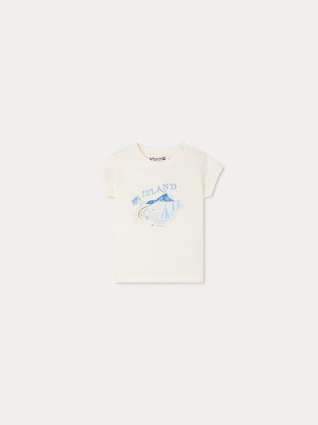 Tom island print t-shirt in organic cotton • ボンポワン公式