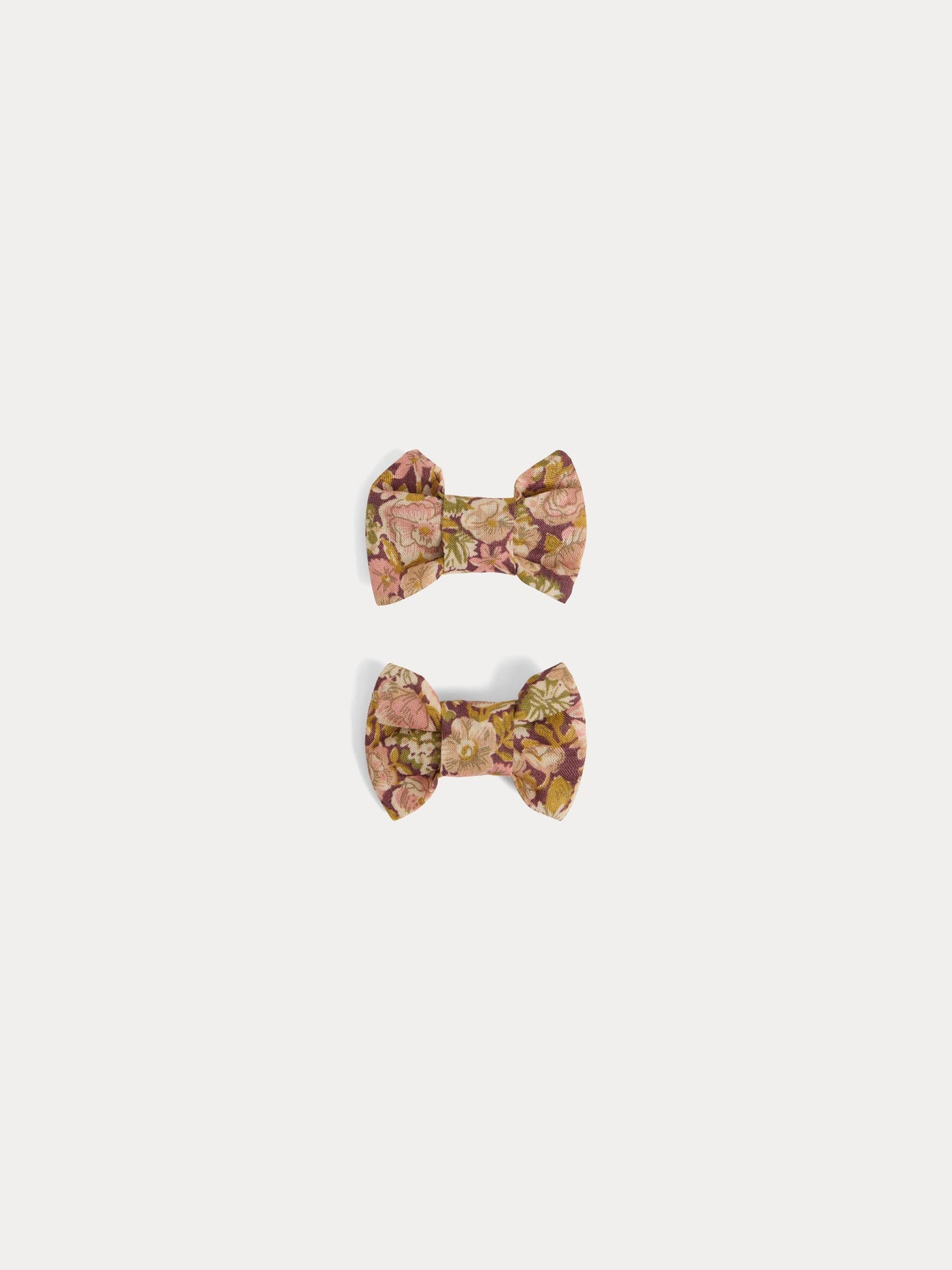 Miniclic barrette in camelia pink Liberty fabric