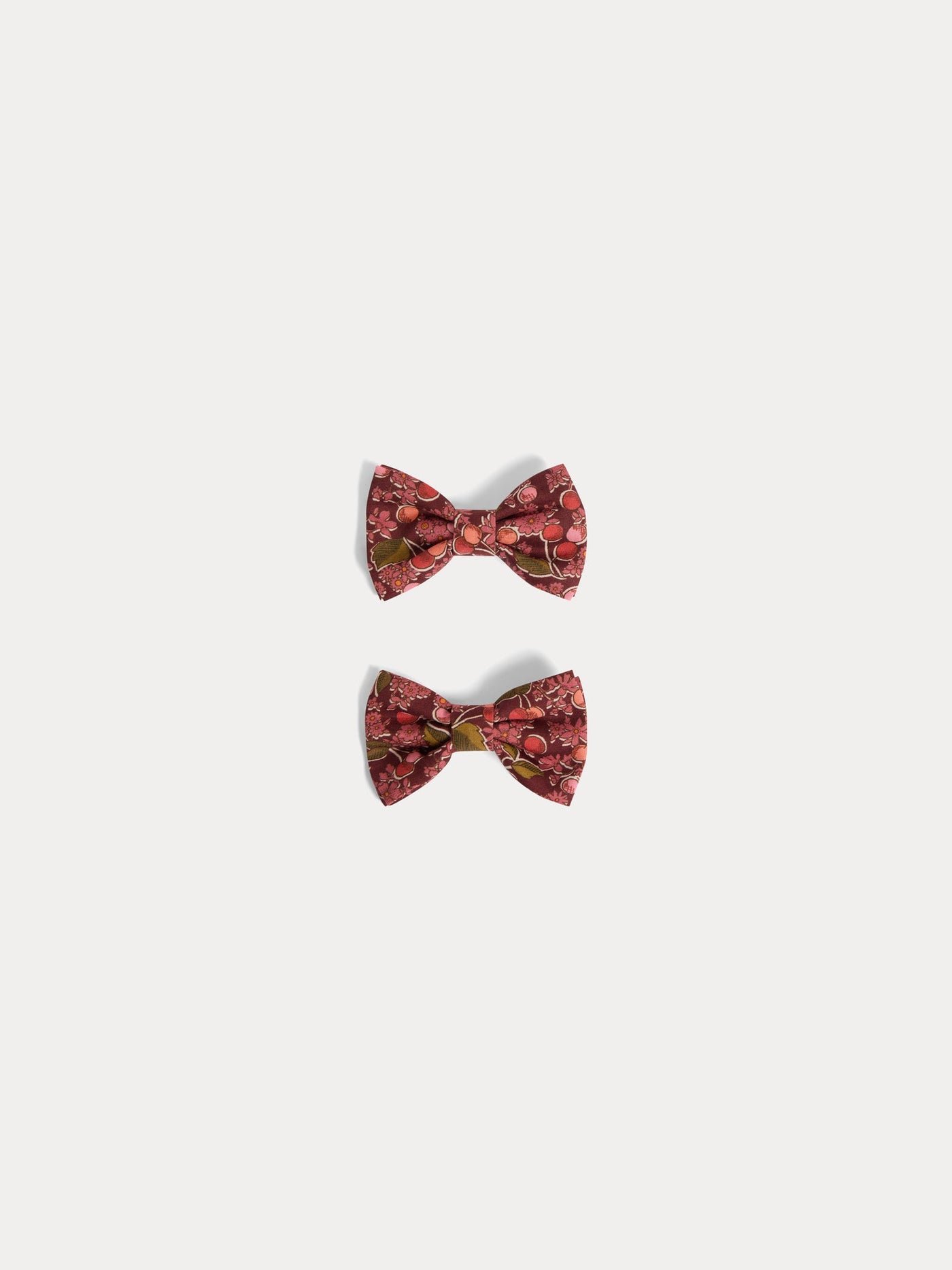 Tutu barrette in Liberty fabric in red organic cotton