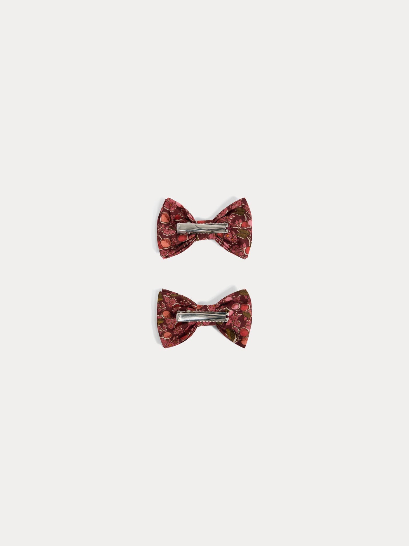 Tutu barrette in Liberty fabric in red organic cotton