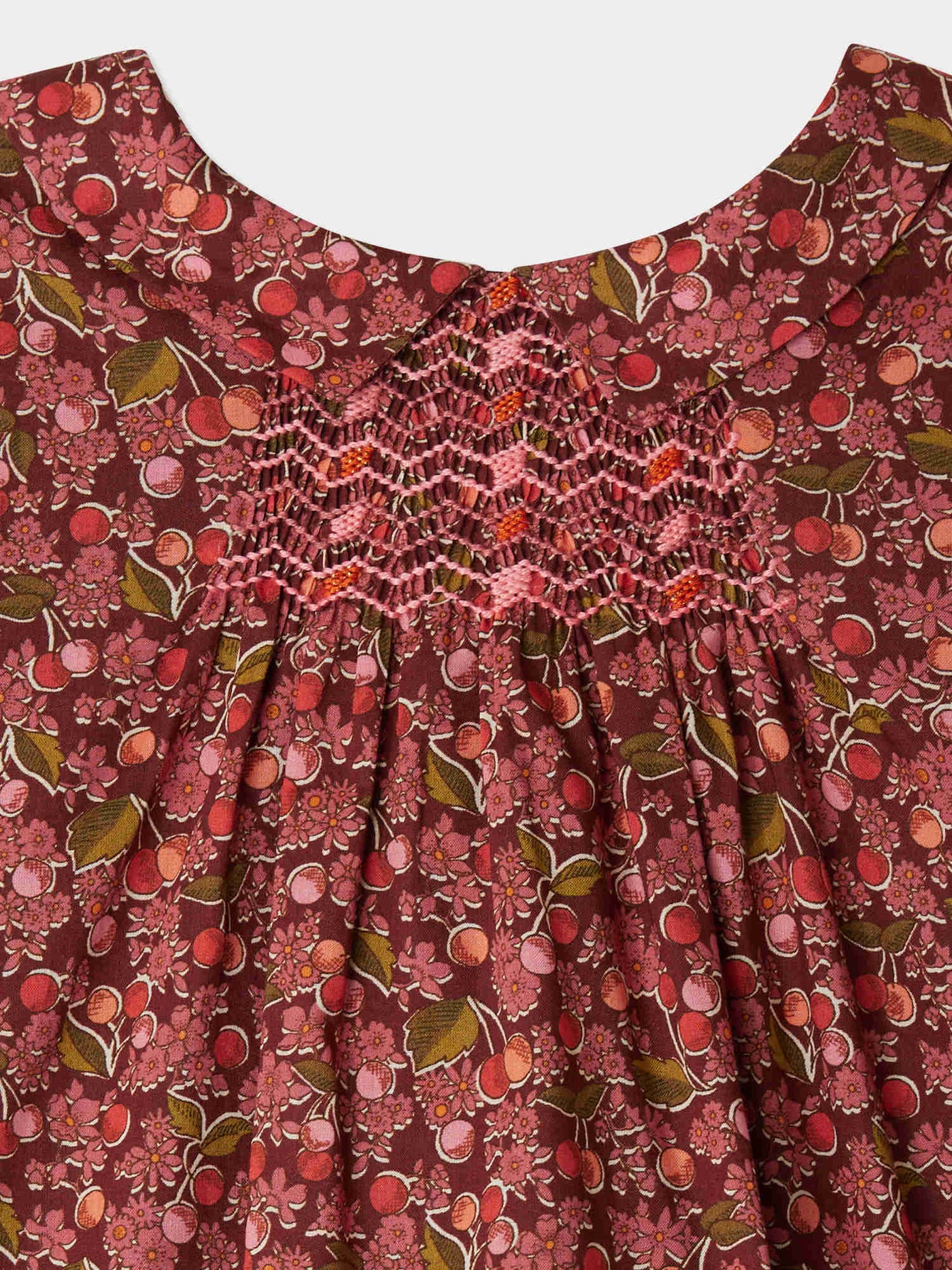 Juju smocked dress in Liberty fabric in organic cotton