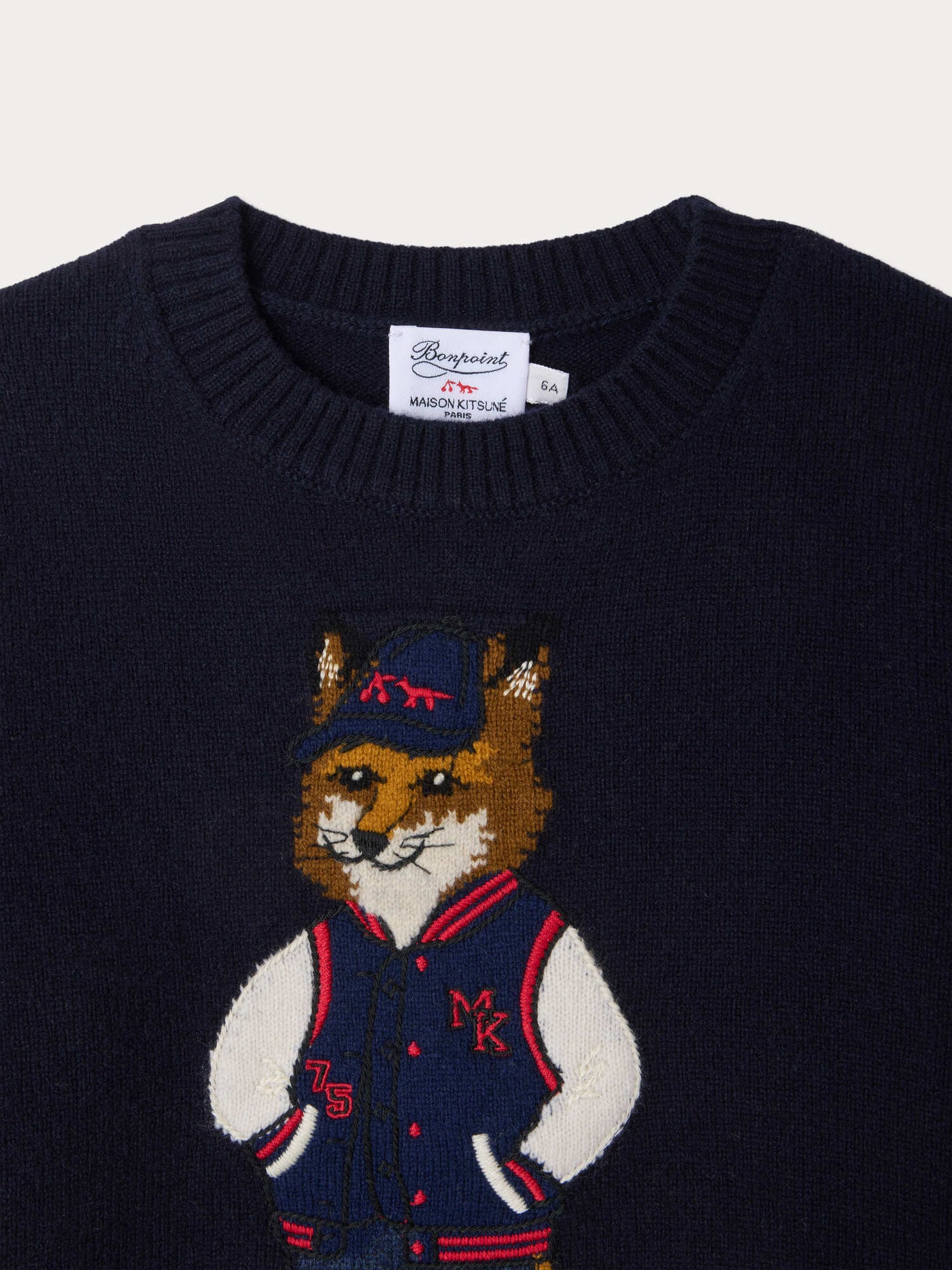 Bonpoint x Maison Kitsuné フォックスウールセーター