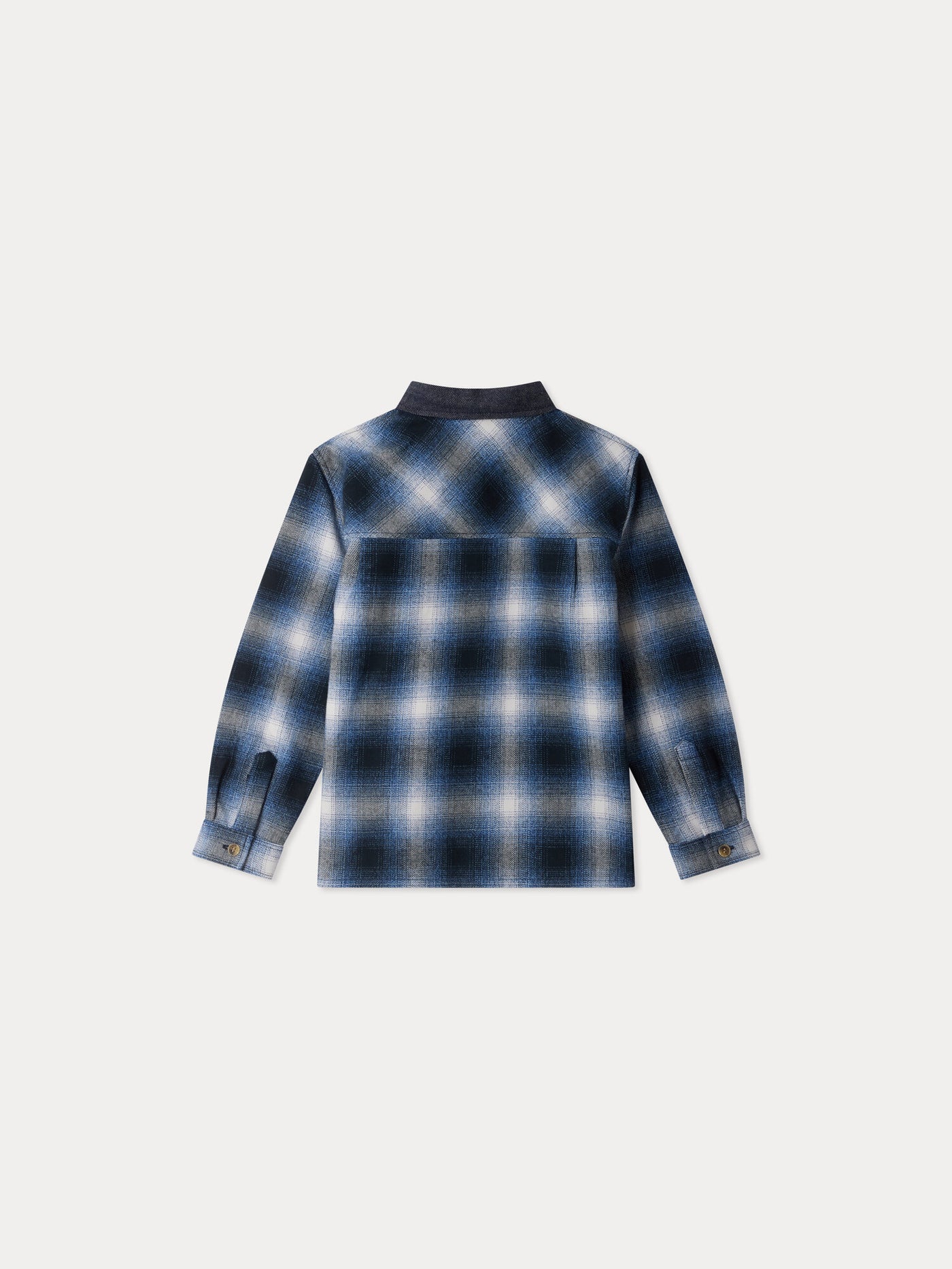 Bonpoint x Maison Kitsuné フォックスパッチ チェックシャツ