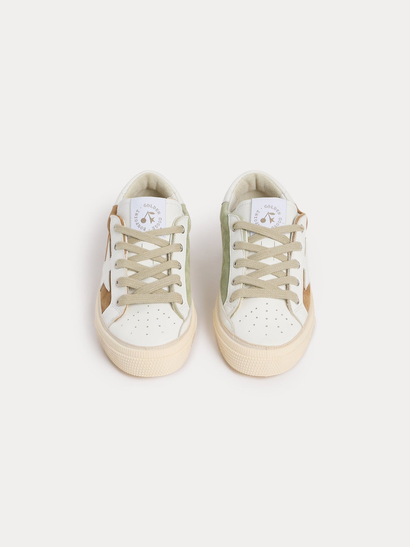 Bonpoint x Golden Goose beige May child sneakers