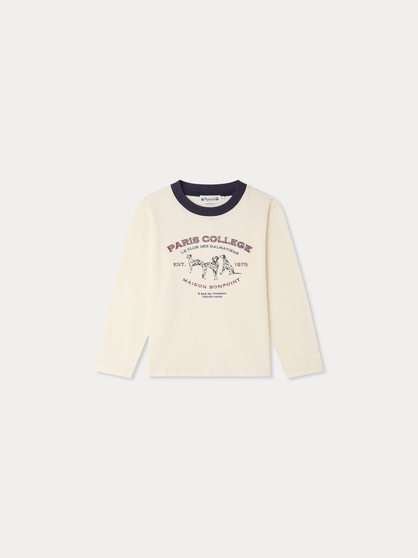 ダルメシアンプリント 長袖Tシャツ
