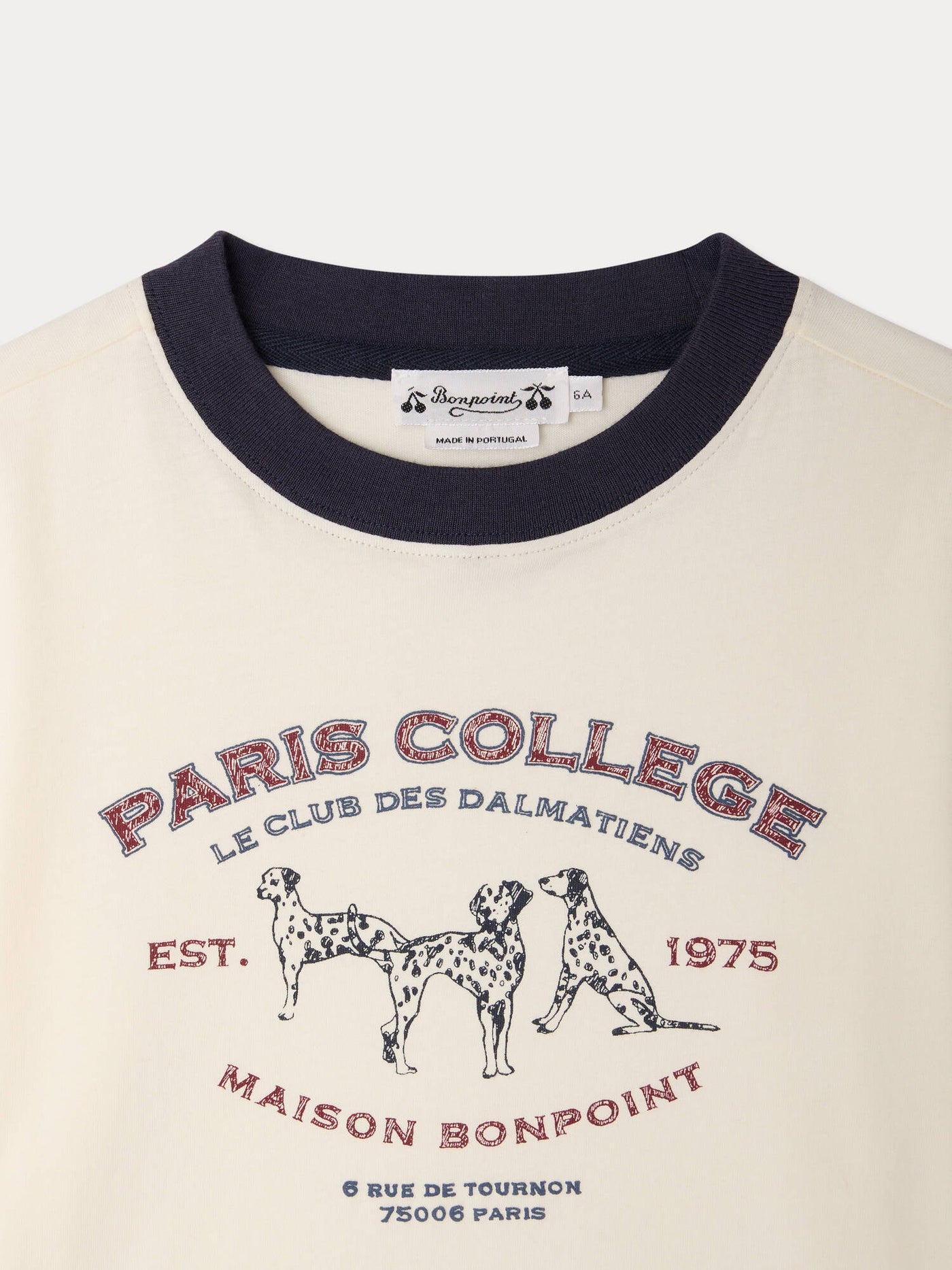ダルメシアンプリント 長袖Tシャツ