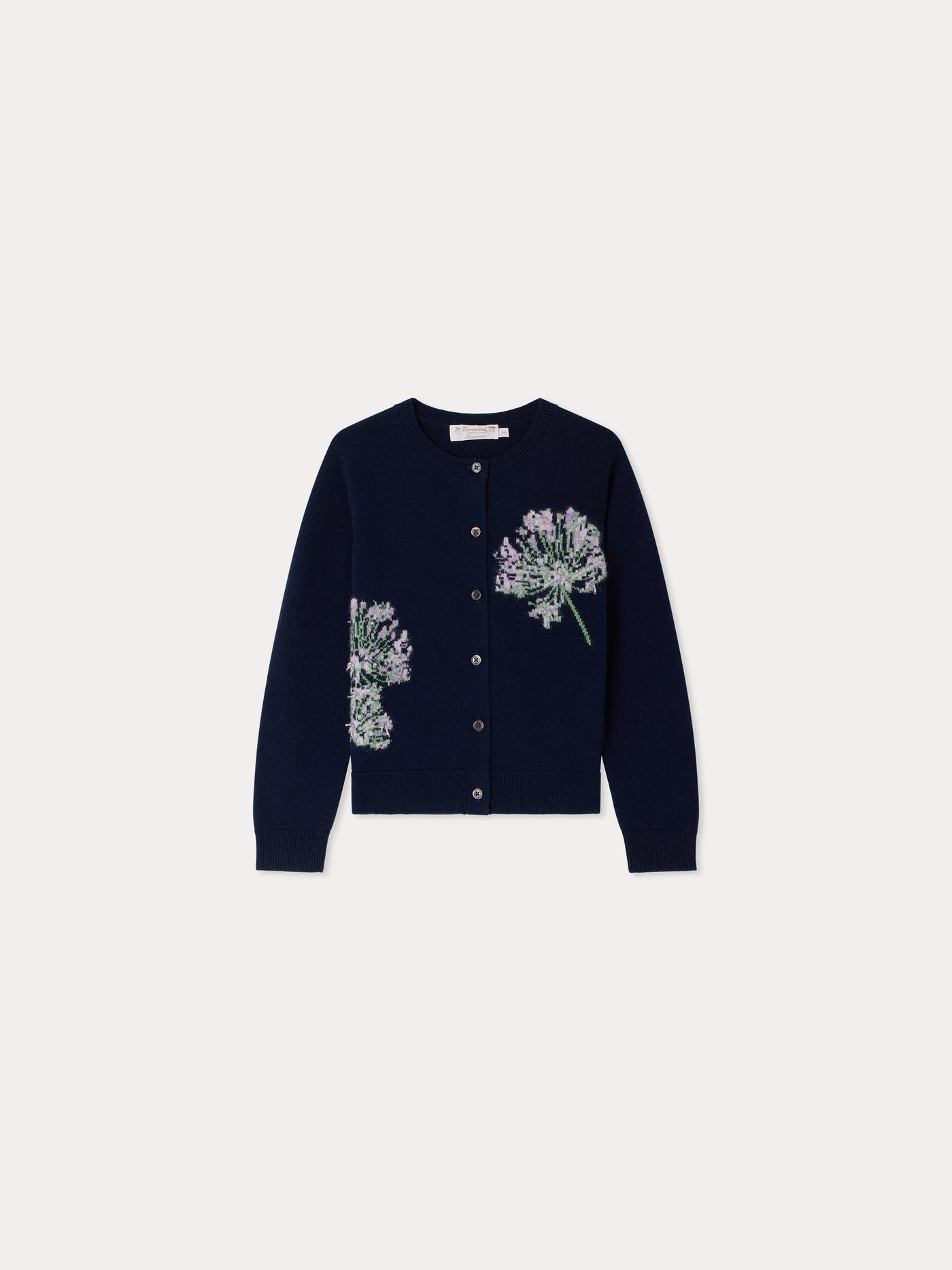 Bonpoint x MoMA フローラルインターシャカーディガン