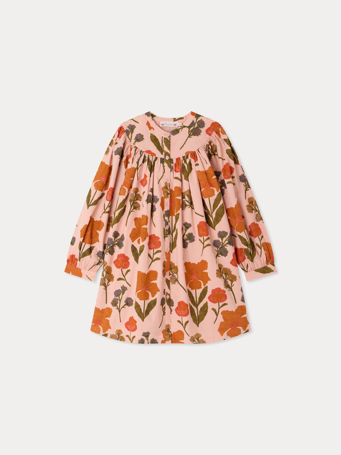 Madwiga dress with floral print in organic cotton