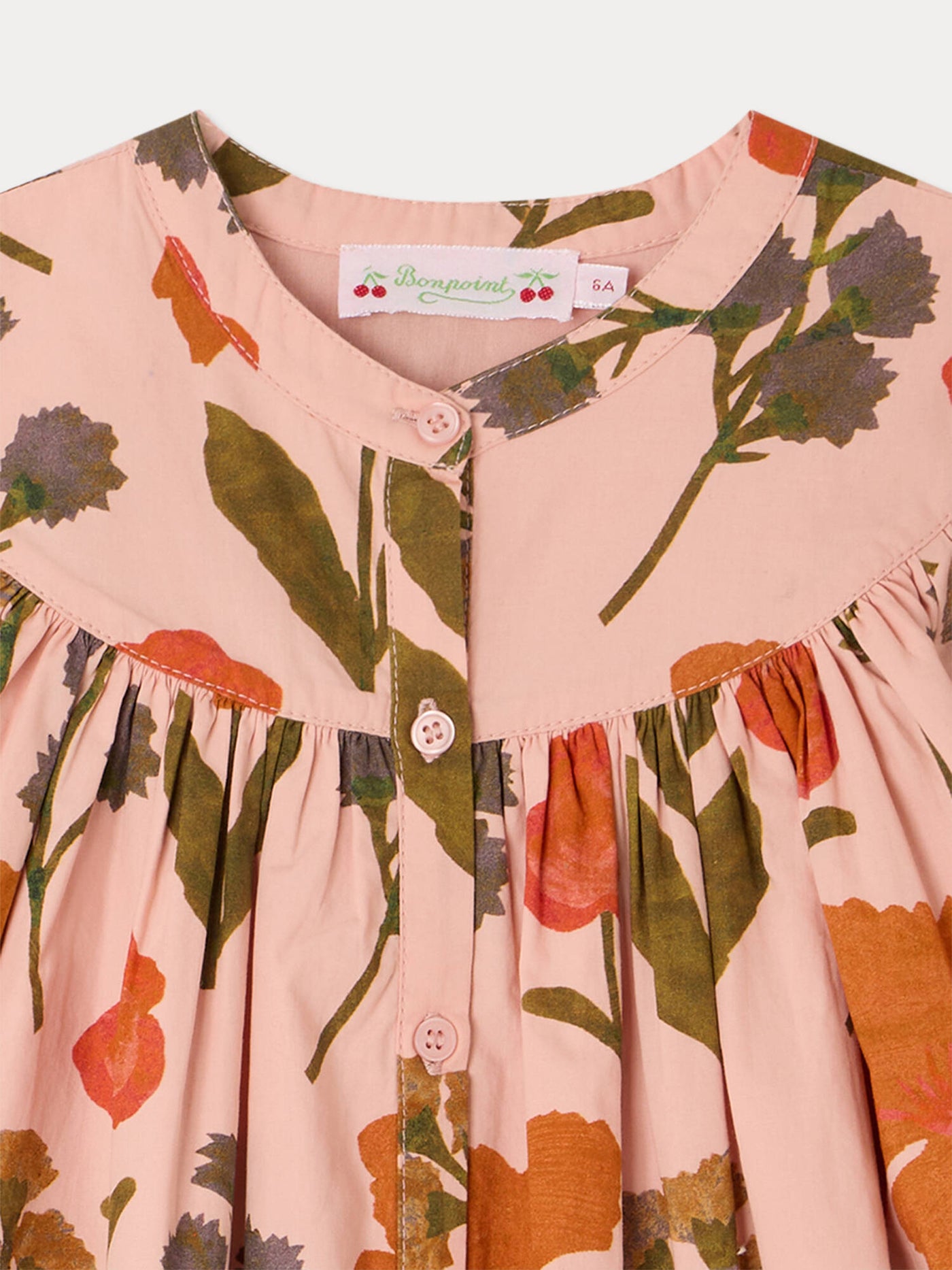 Madwiga dress with floral print in organic cotton