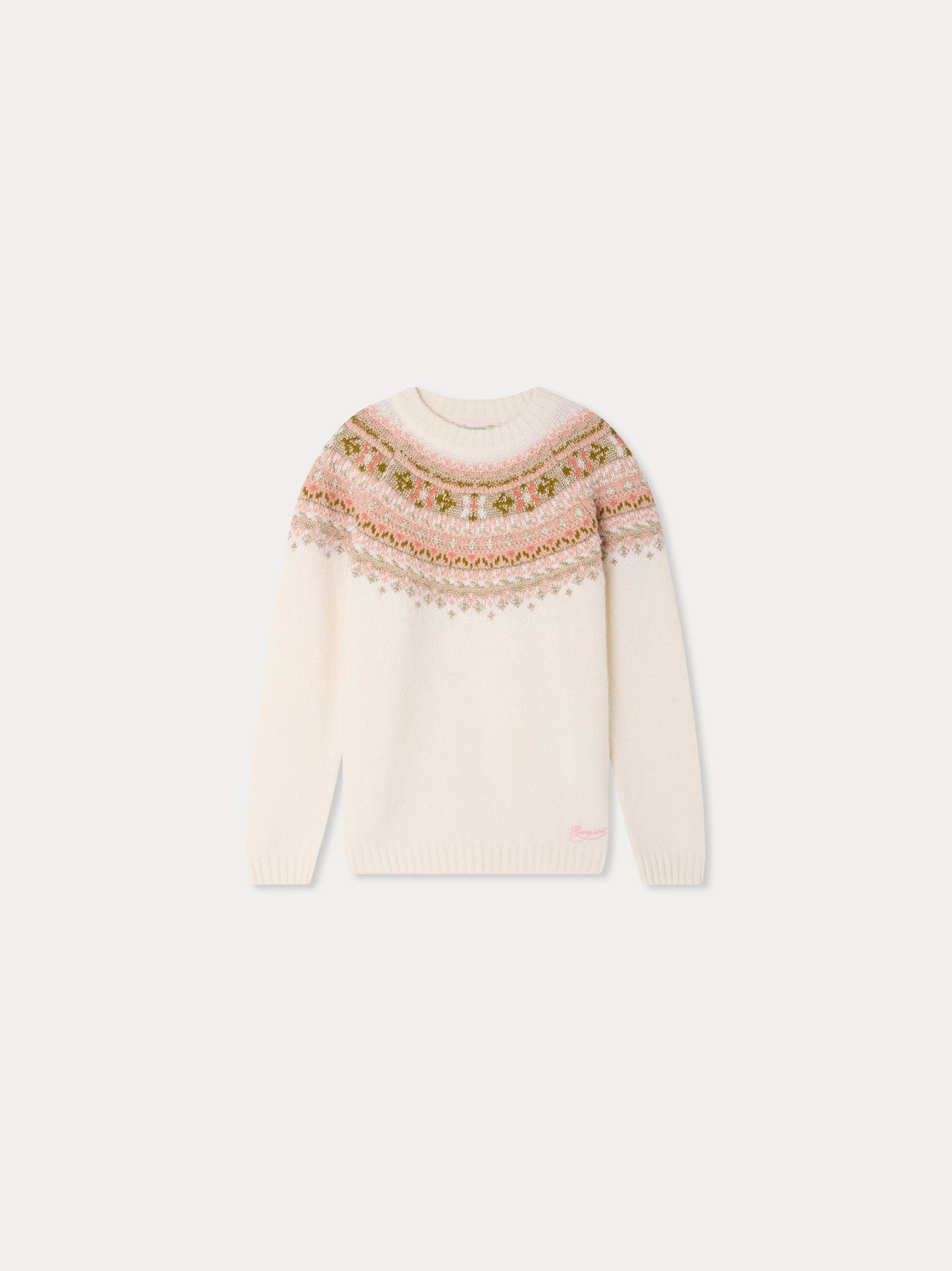 Mirela jumper in embroidered jacquard