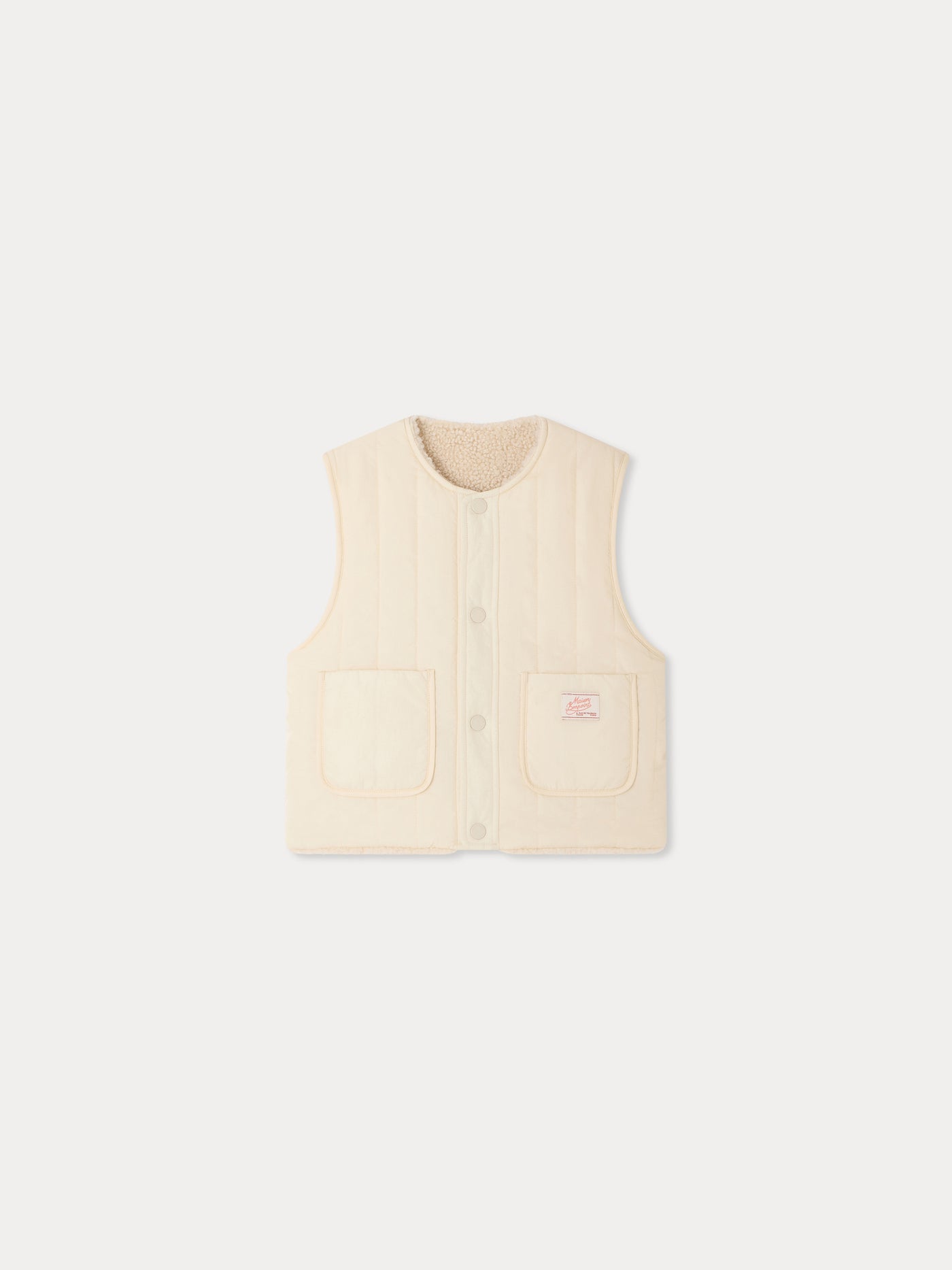 撥水 リバーシブルシェルパベスト