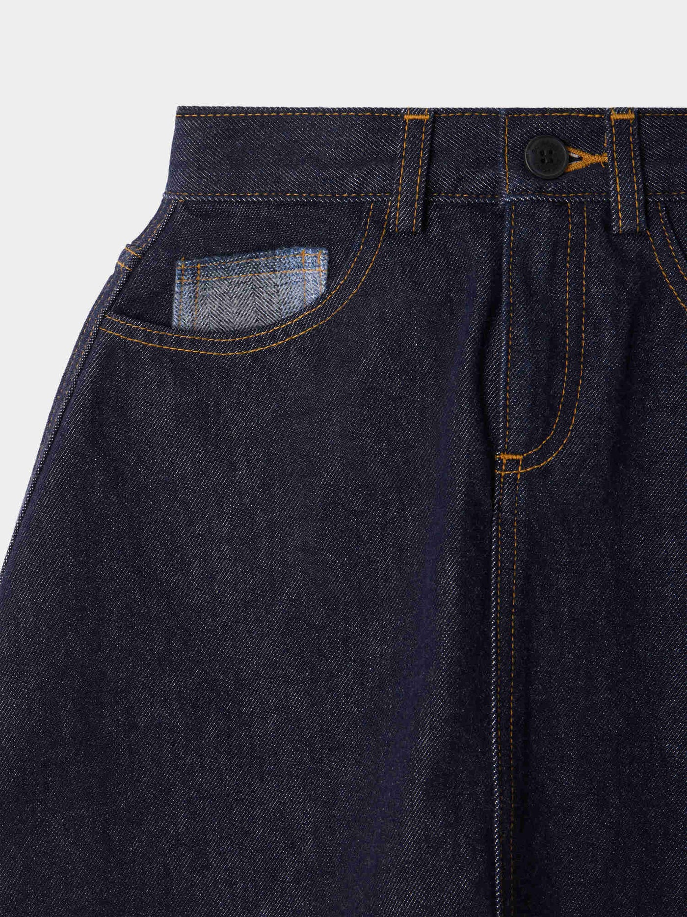 Bonpoint x Maison Kitsuné 刺繍デニムスカート