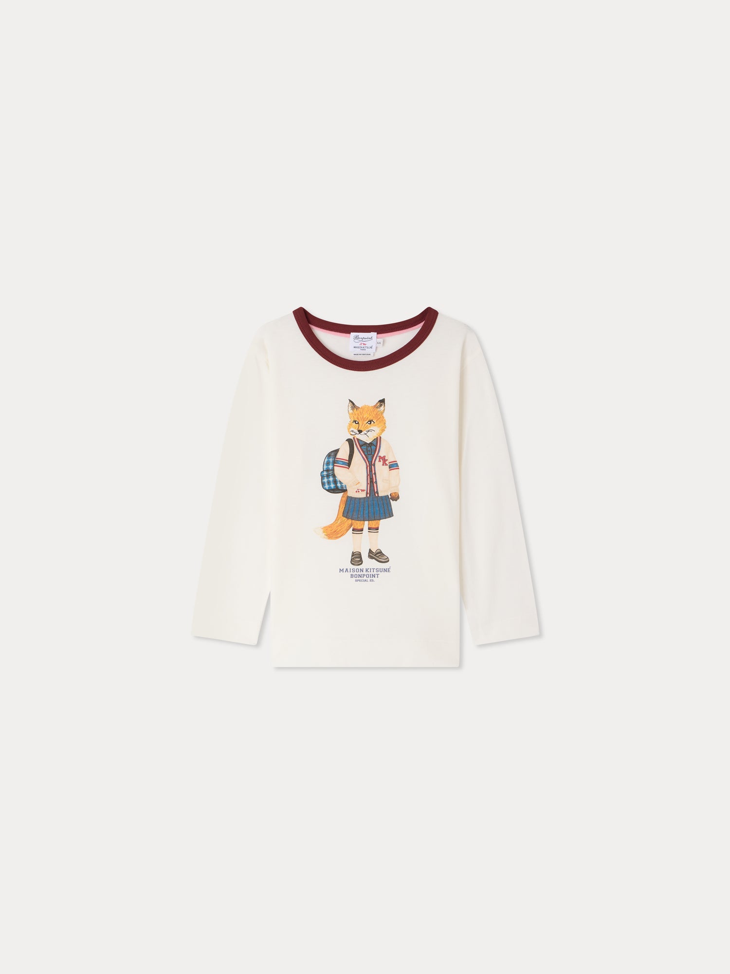 Bonpoint x Maison Kitsuné Magali t-shirt with fox print