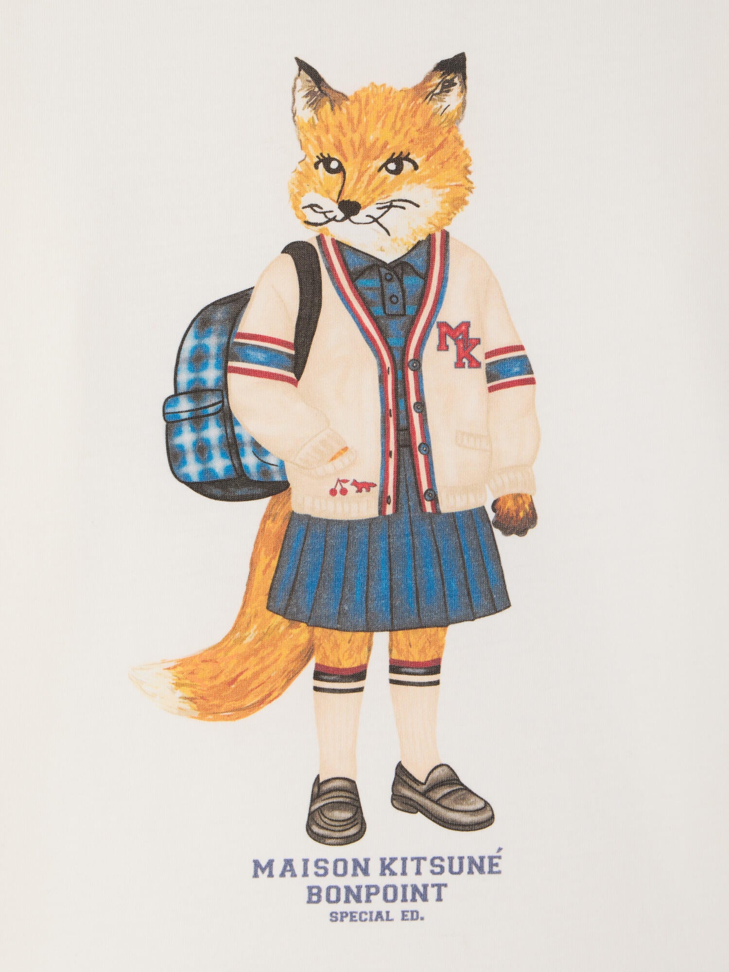 Bonpoint x Maison Kitsuné Magali t-shirt with fox print