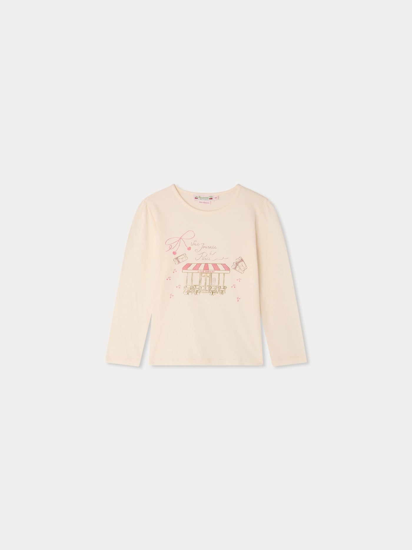 Gracieuse T-shirt with Journée à Paris print in organic cotton