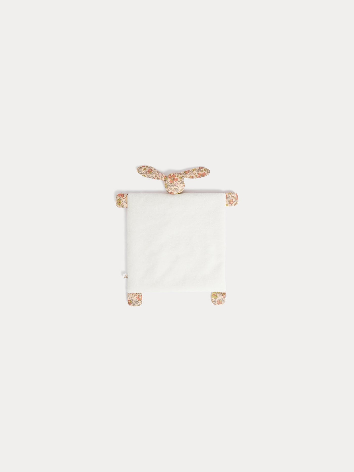 Mimou rabbit-head comforter in yellow Liberty fabric in organic cotton