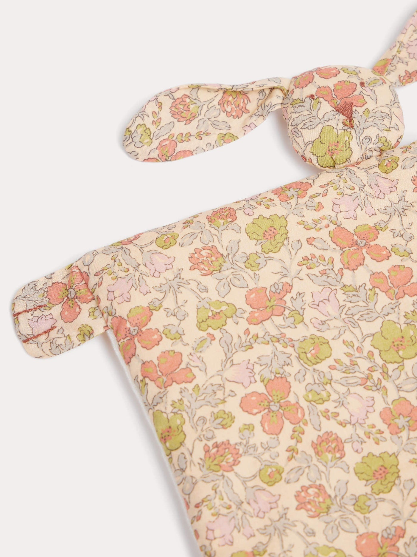Mimou rabbit-head comforter in yellow Liberty fabric in organic cotton