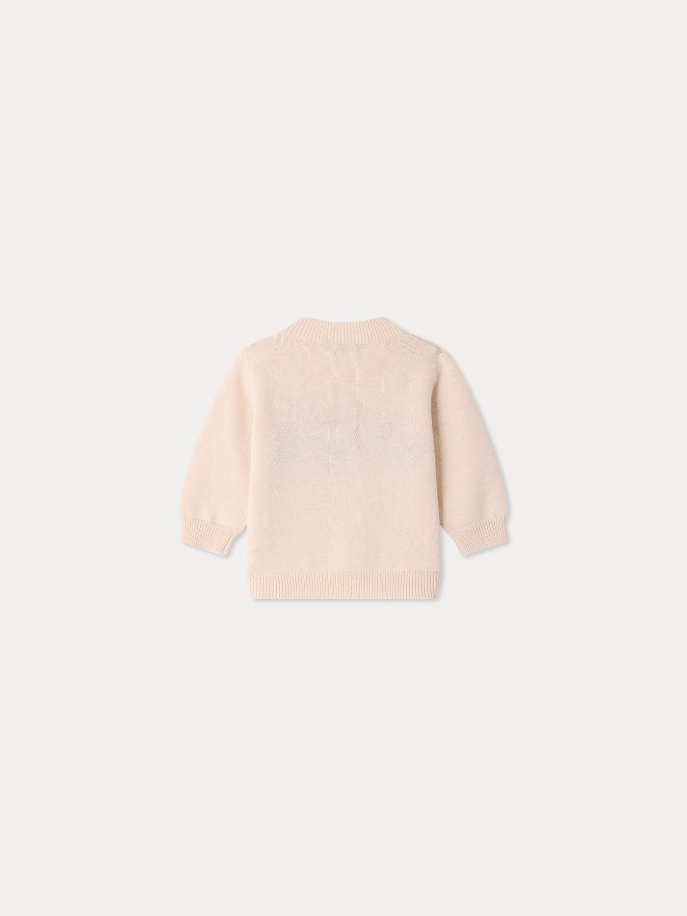 Almire baby sweater with hand embroidered car