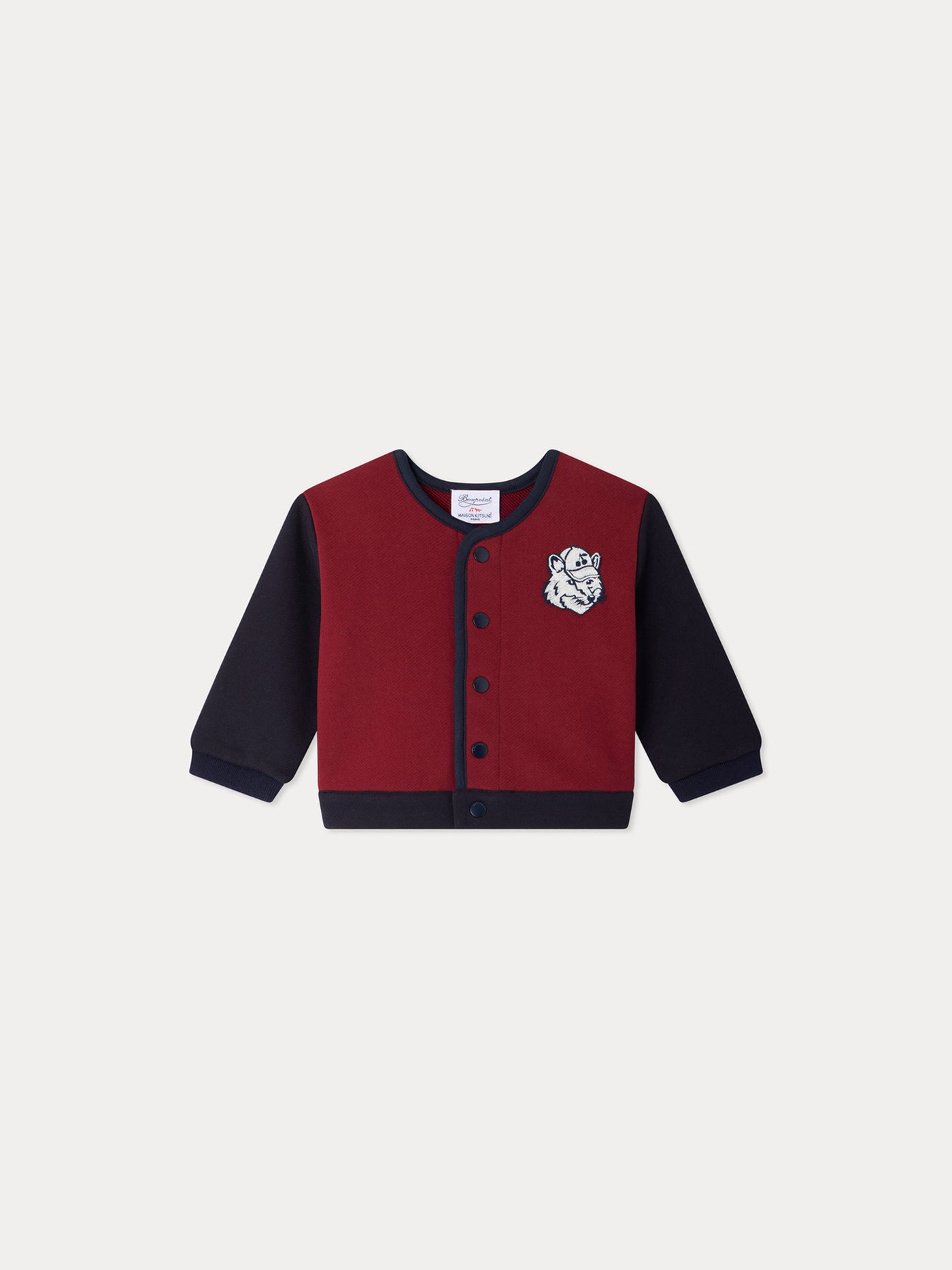 Bonpoint x Maison Kitsuné フォックスパッチスウェット