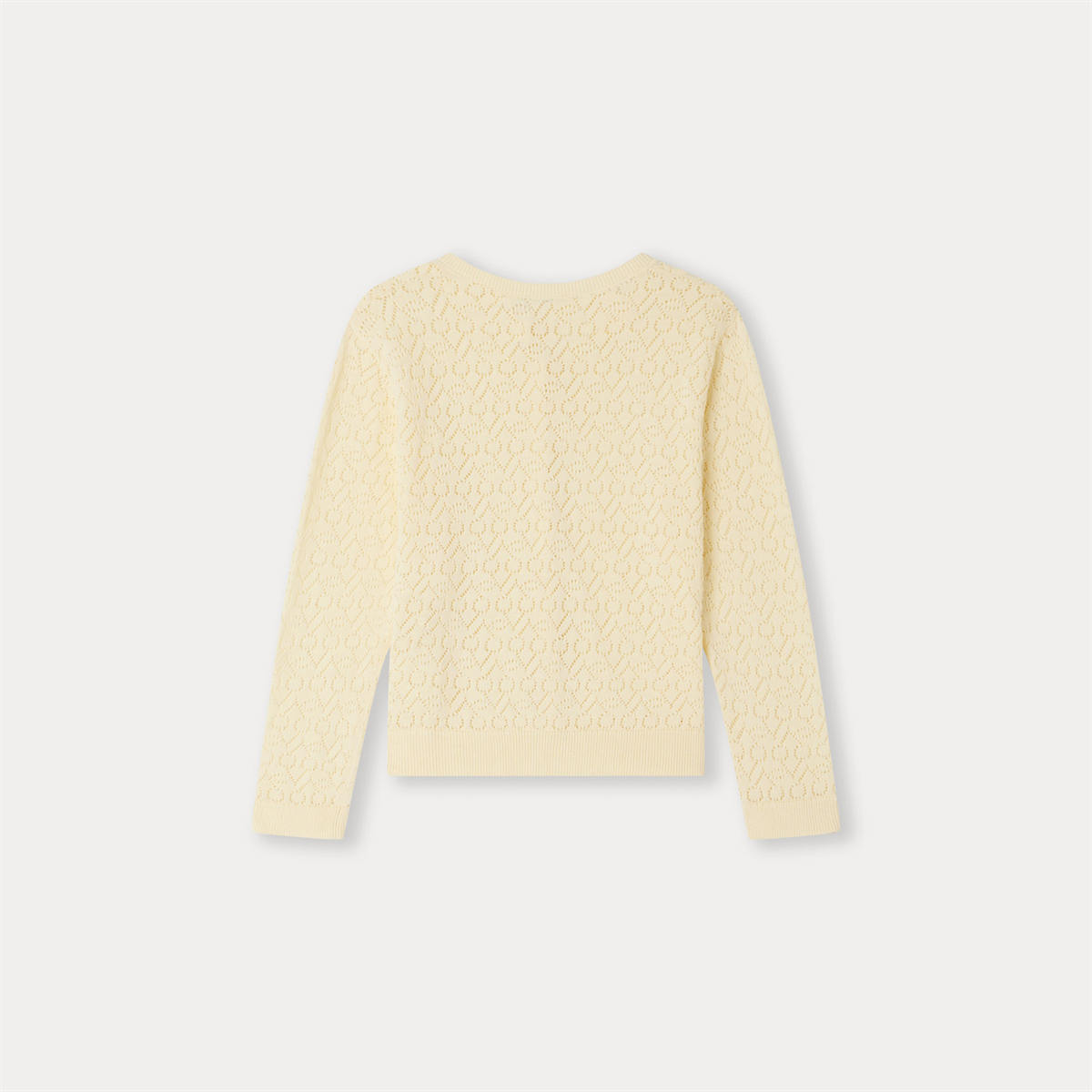 ボンポワン オンラインストア | Bonpoint 透かし編みチェリー カーディガン 